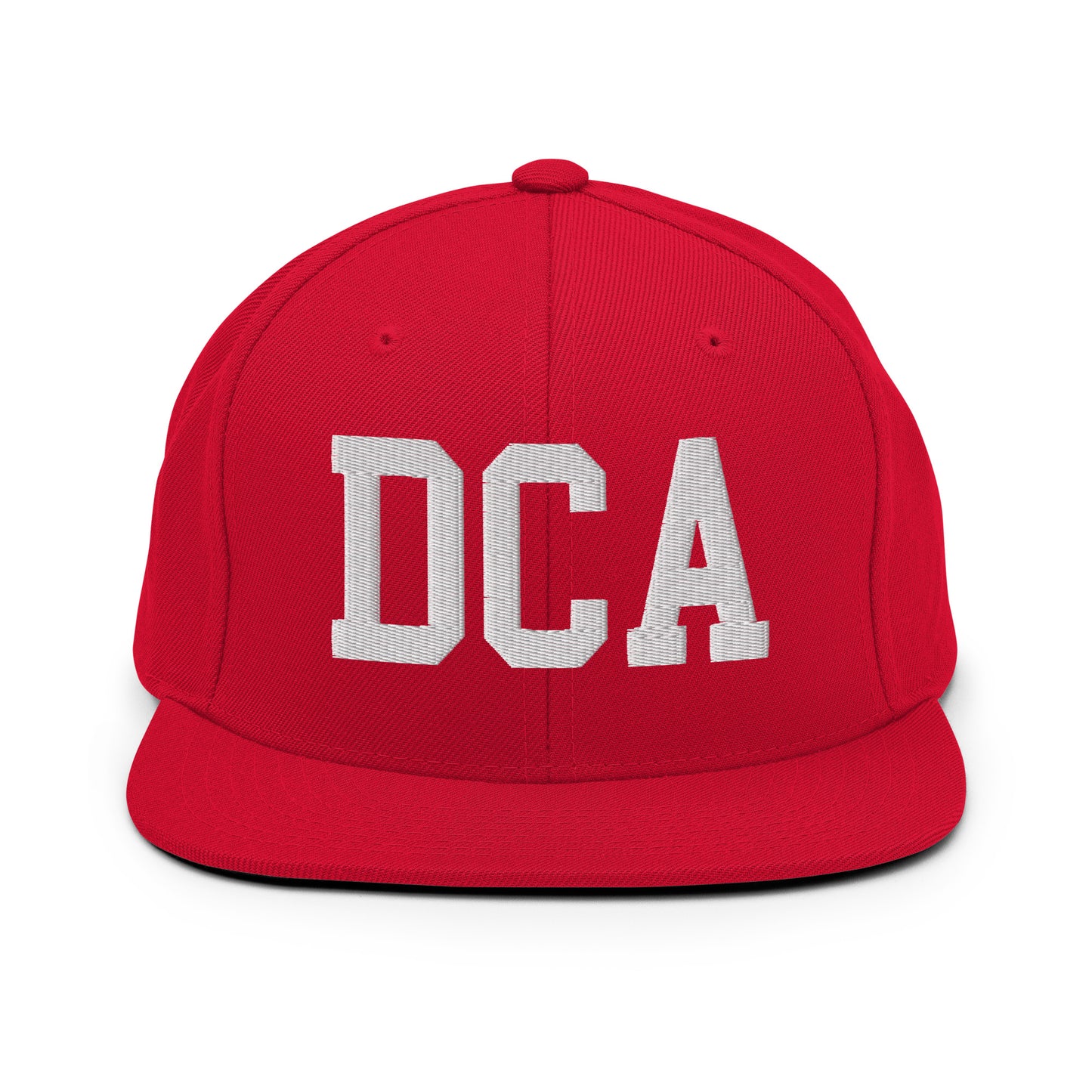 College-Style Classic Snapback Hat • White • DCA Washington • YHM Designs - Image 26
