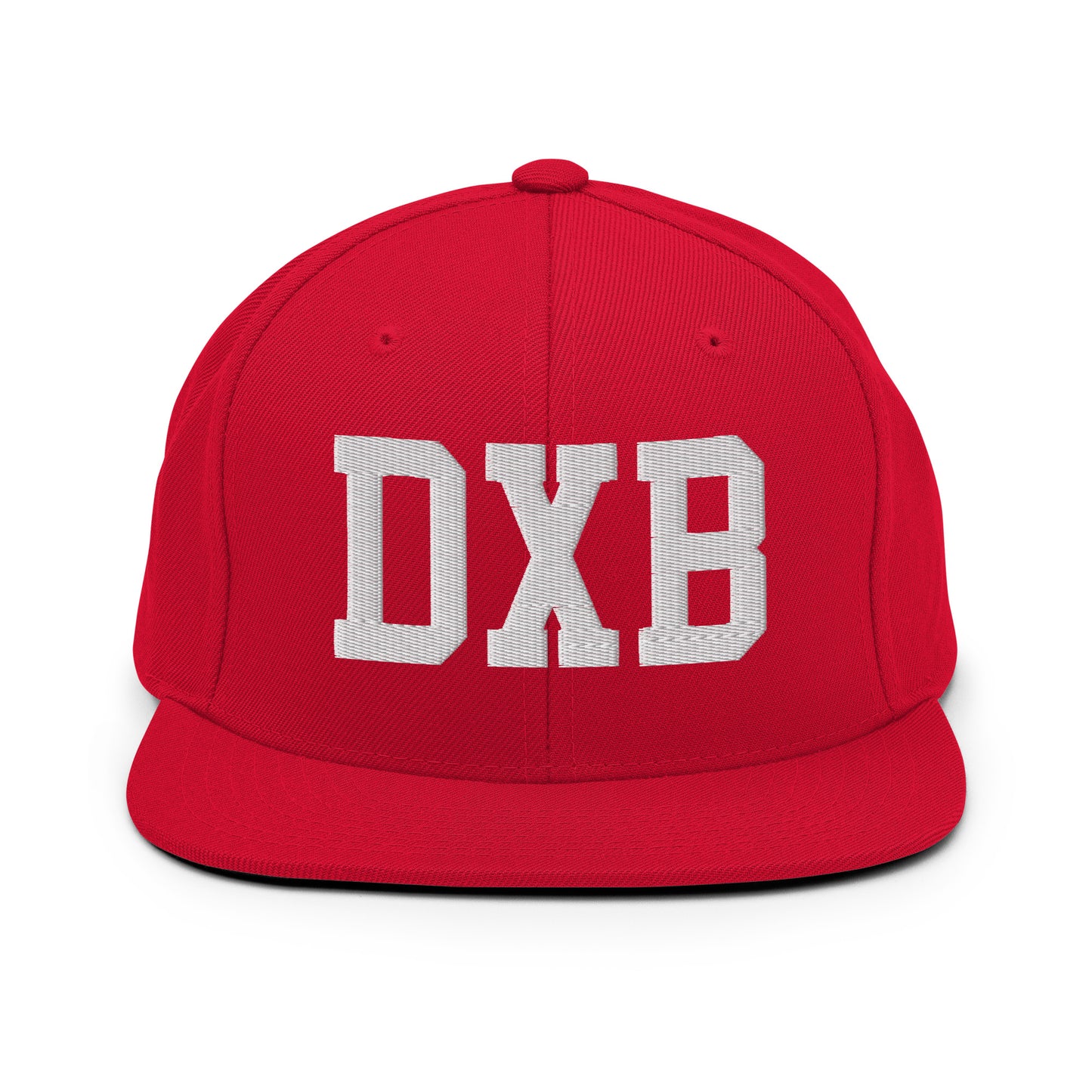 College-Style Classic Snapback Hat • White • DXB Dubai • YHM Designs - Image 26