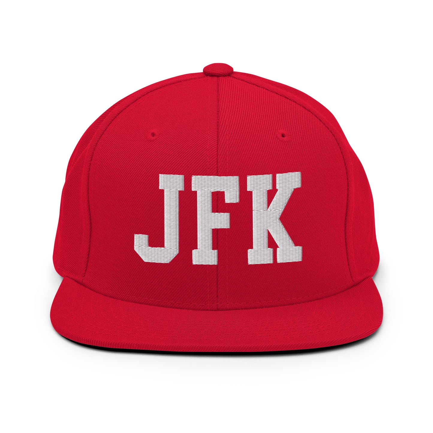 College-Style Classic Snapback Hat • White • JFK New York City Souvenir • YHM Designs - Image 26