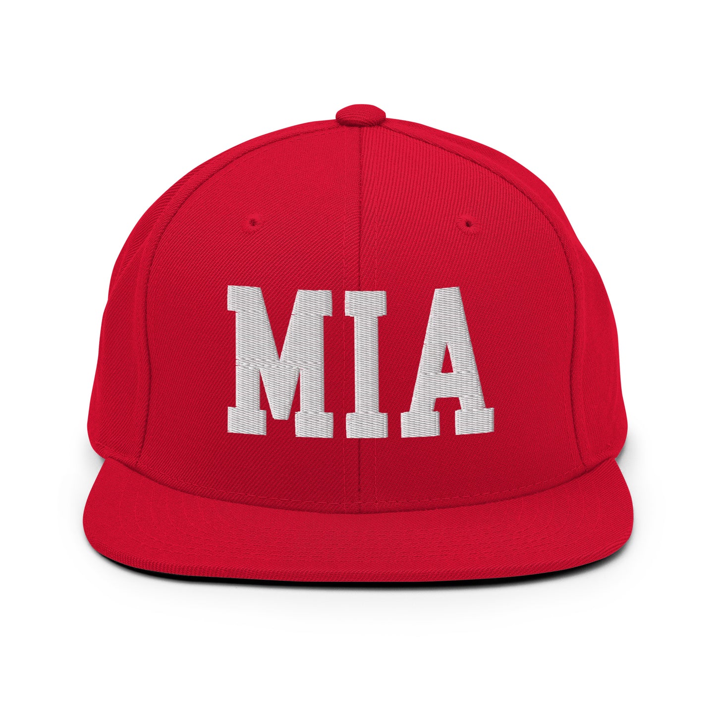 College-Style Classic Snapback Hat • White • MIA Miami • YHM Designs - Image 26