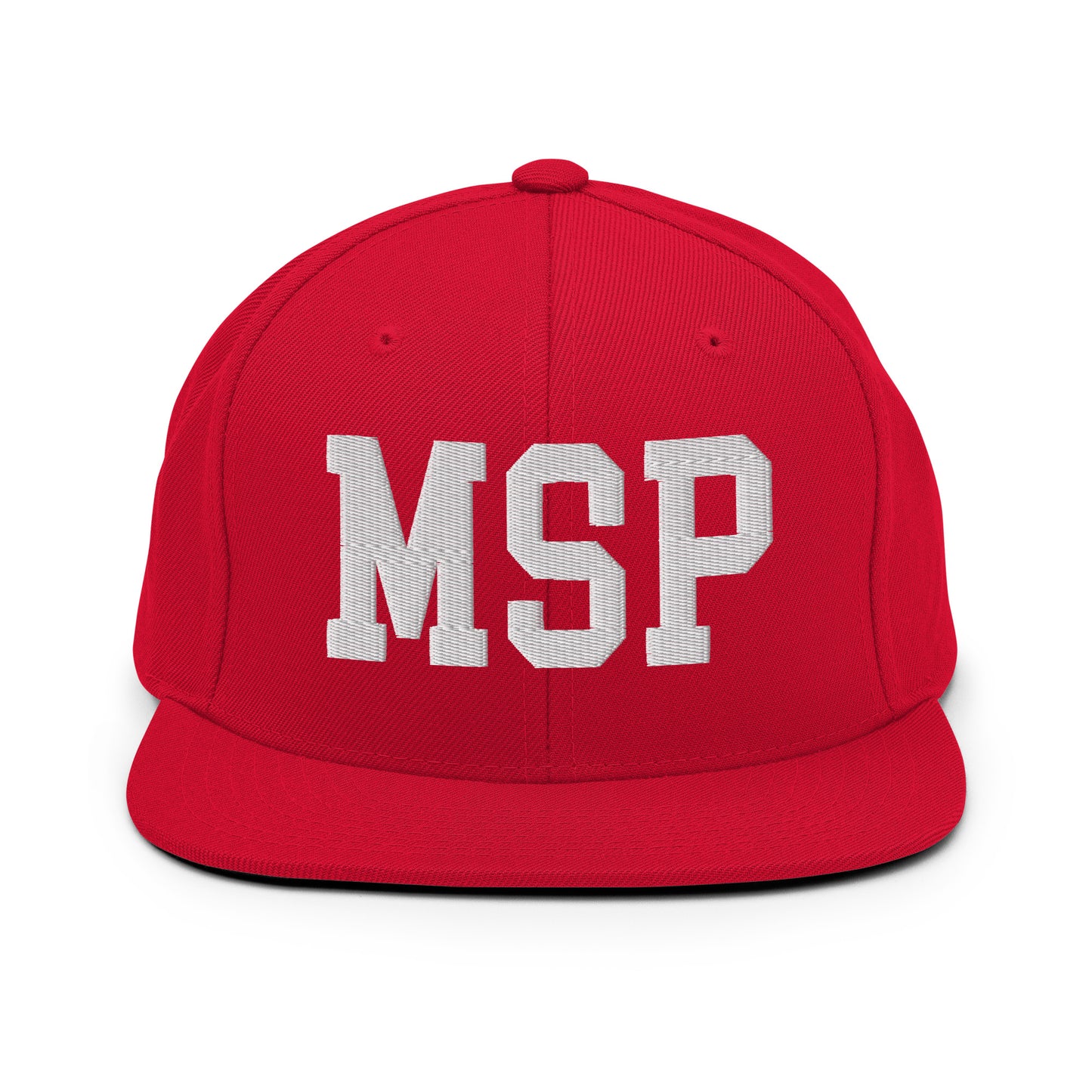 College-Style Classic Snapback Hat • White • MSP Minneapolis • YHM Designs - Image 26