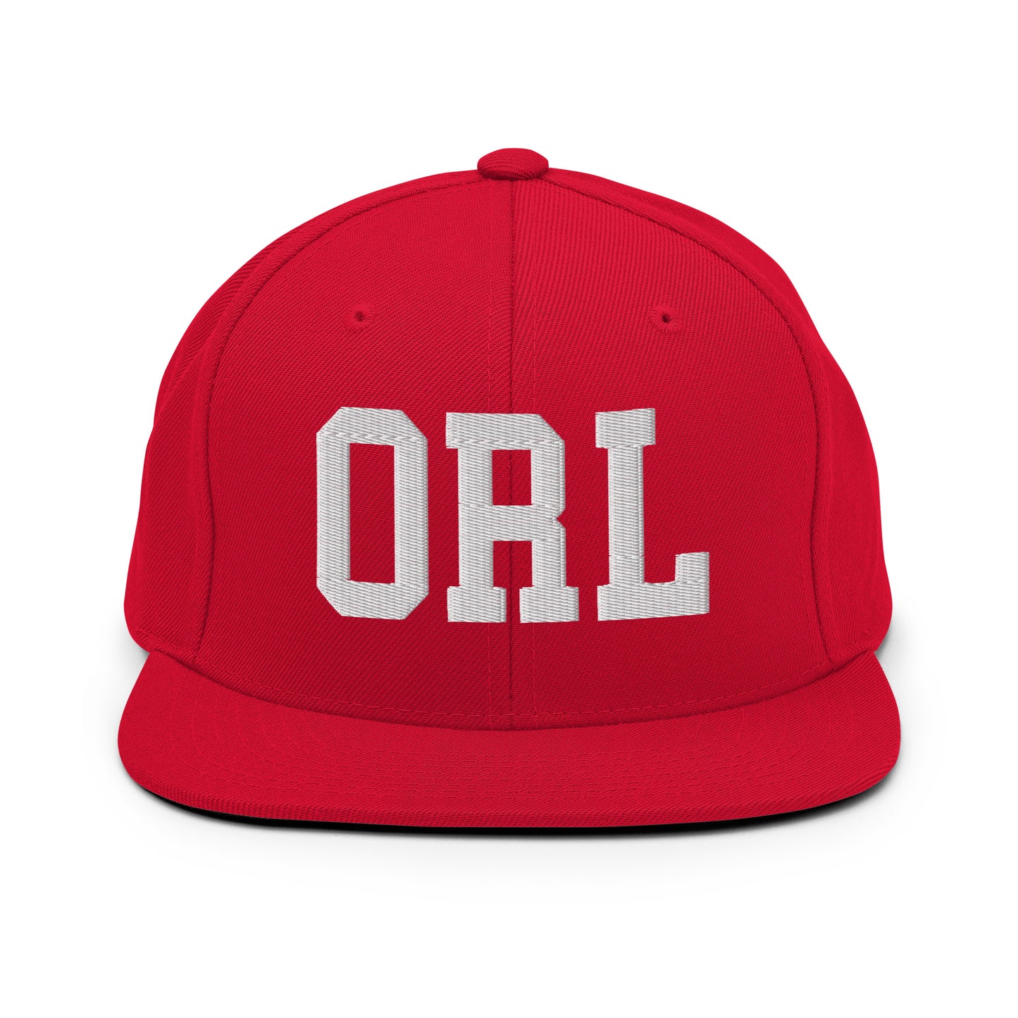 College-Style Classic Snapback Hat • White • ORL Orlando Souvenir • YHM Designs - Image 26