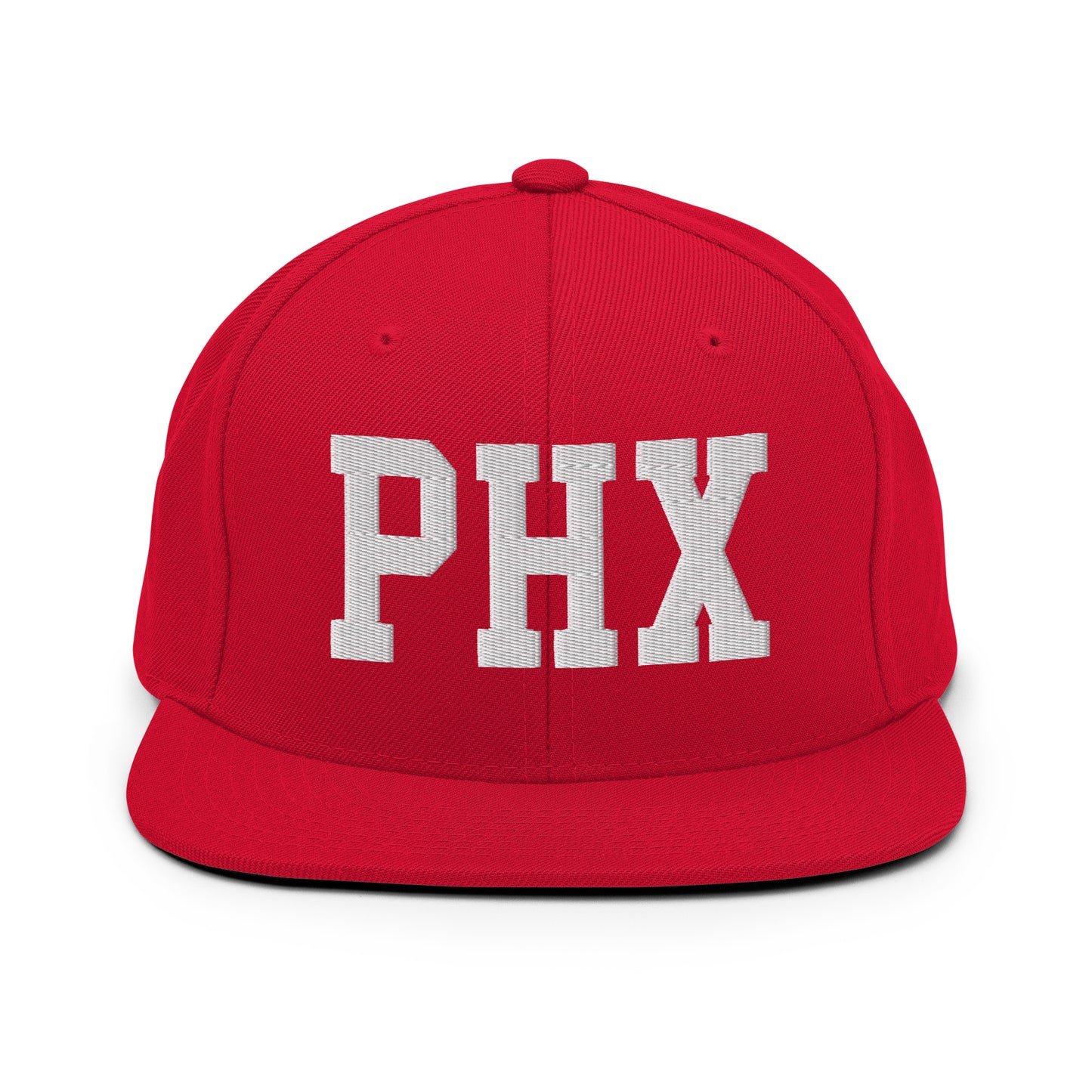 College-Style Classic Snapback Hat • White • PHX Phoenix • YHM Designs - Image 26