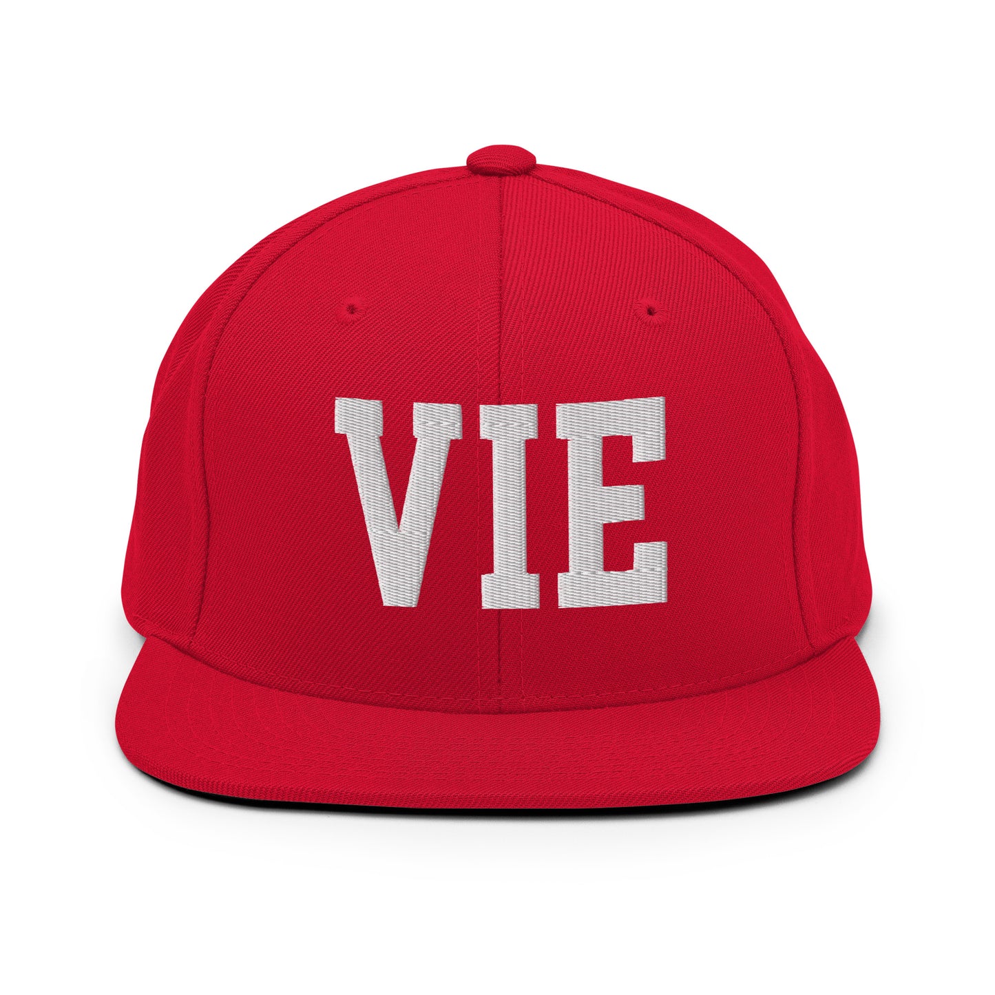 College-Style Classic Snapback Hat • White • VIE Vienna • YHM Designs - Image 26