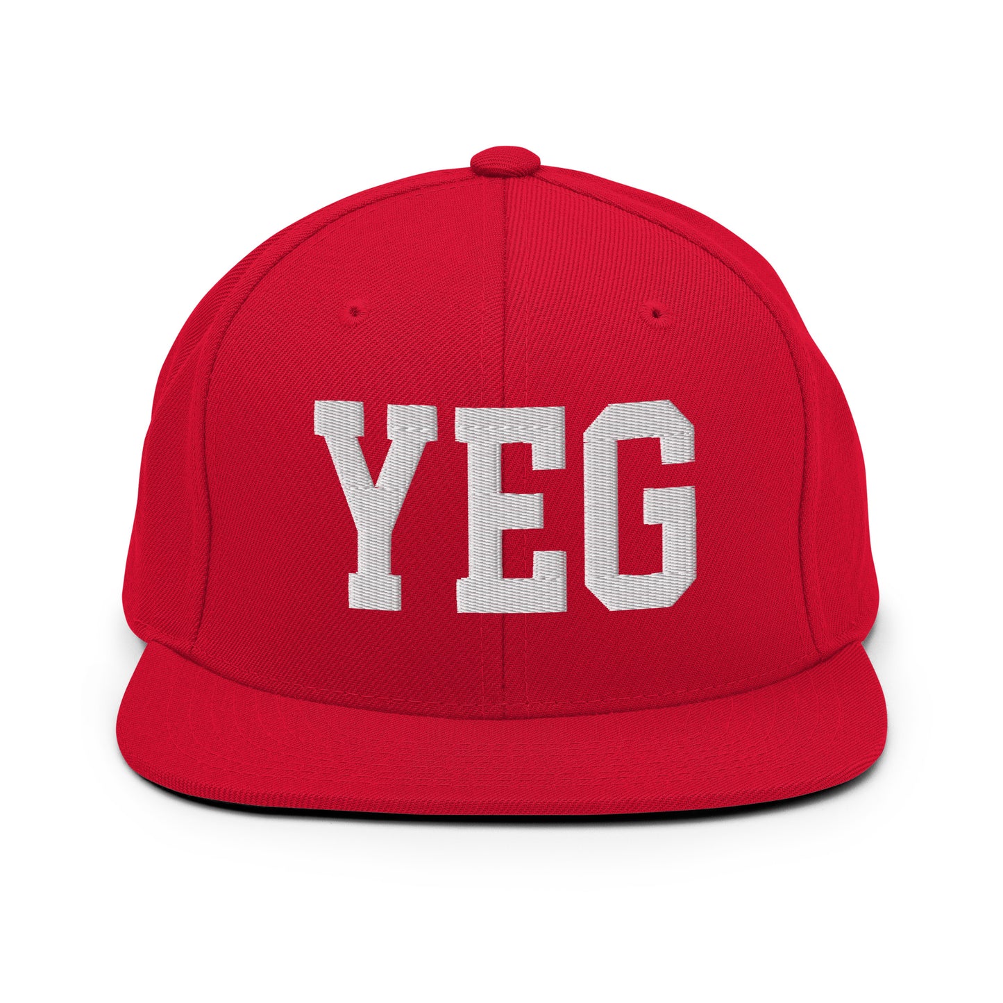 College-Style Classic Snapback Hat • White • YEG Edmonton • YHM Designs - Image 26