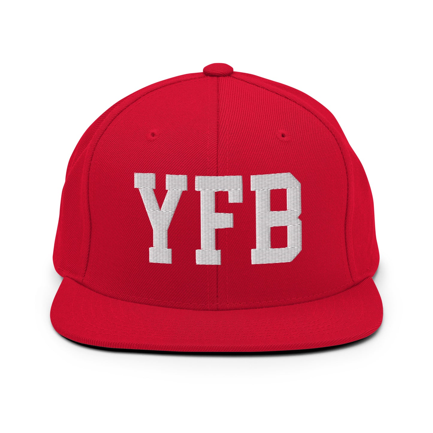 College-Style Classic Snapback Hat • White • YFB Iqaluit Souvenir • YHM Designs - Image 26