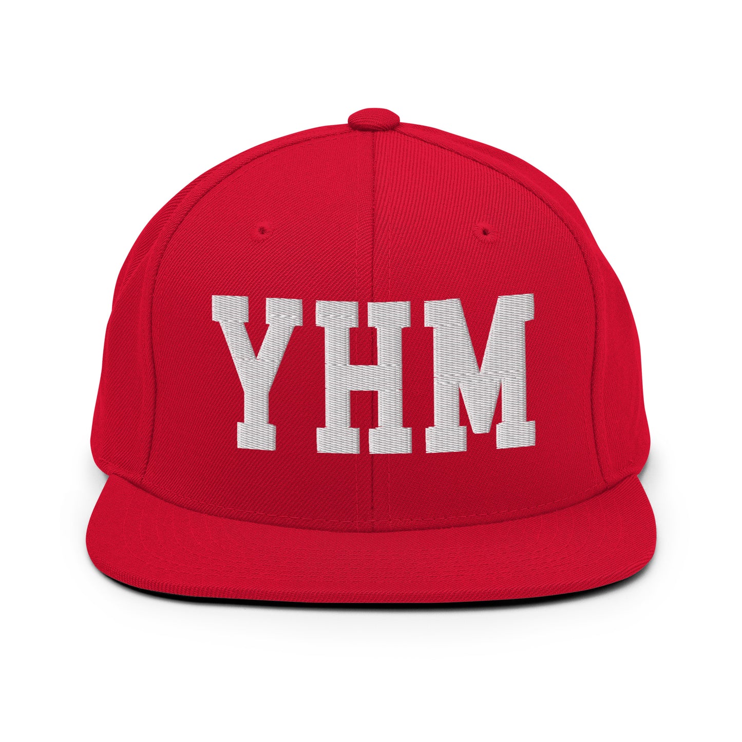 College-Style Classic Snapback Hat • White • YHM Hamilton Souvenir • YHM Designs - Image 26