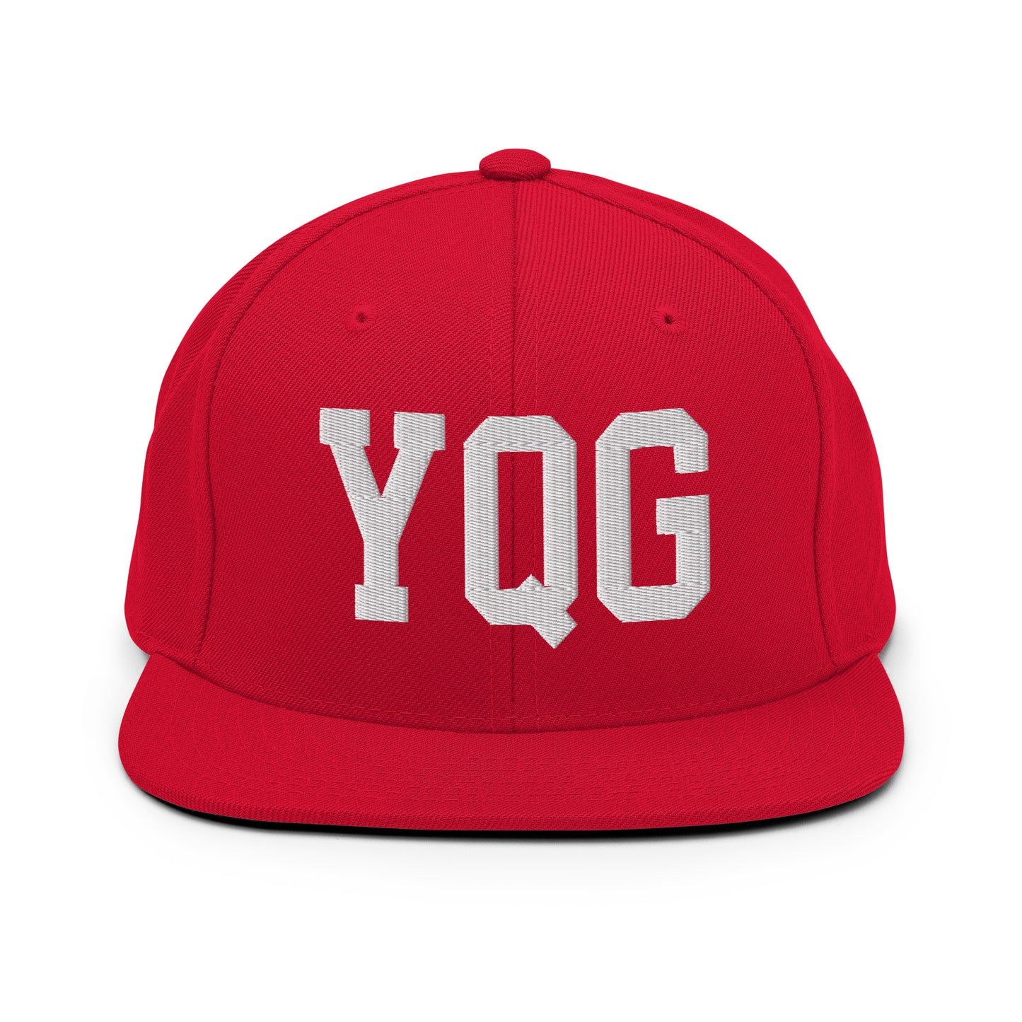 College-Style Classic Snapback Hat • White • YQG Windsor Souvenir • YHM Designs - Image 26