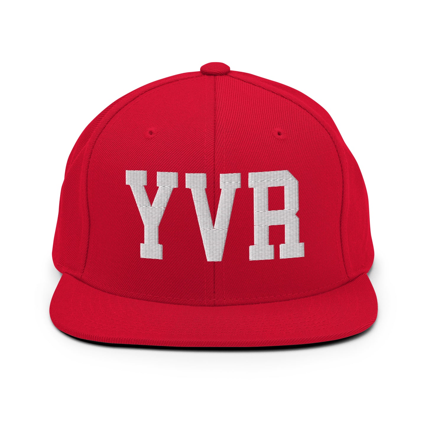 College-Style Classic Snapback Hat • White • YVR Vancouver Souvenir • YHM Designs - Image 26