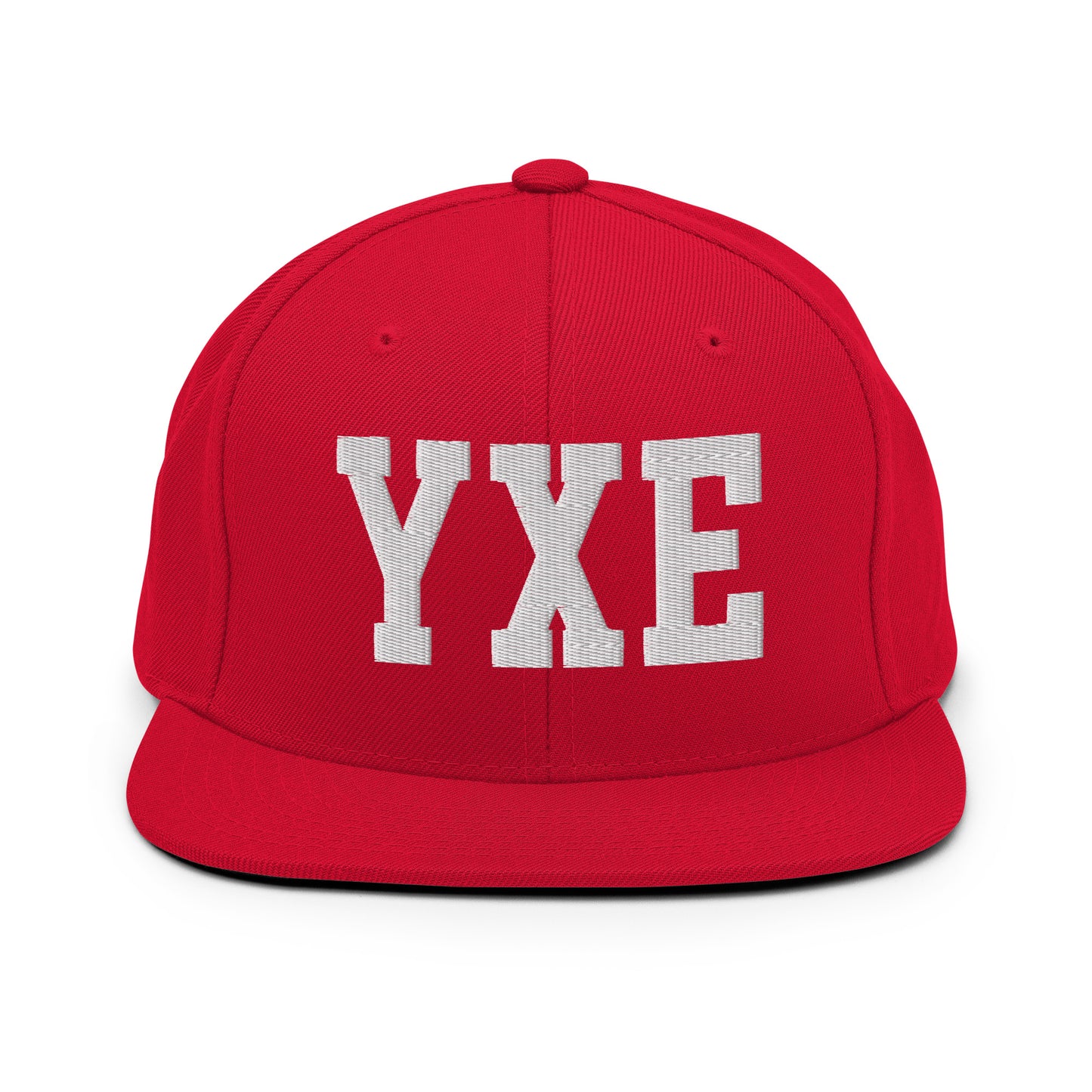 College-Style Classic Snapback Hat • White • YXE Saskatoon • YHM Designs - Image 26