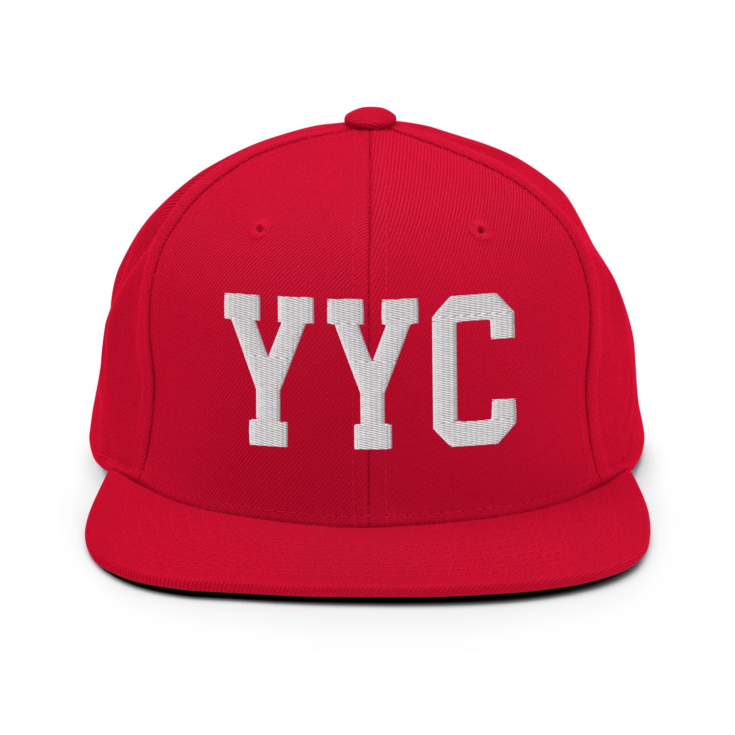 College-Style Classic Snapback Hat • White • YYC Calgary Souvenir • YHM Designs - Image 26