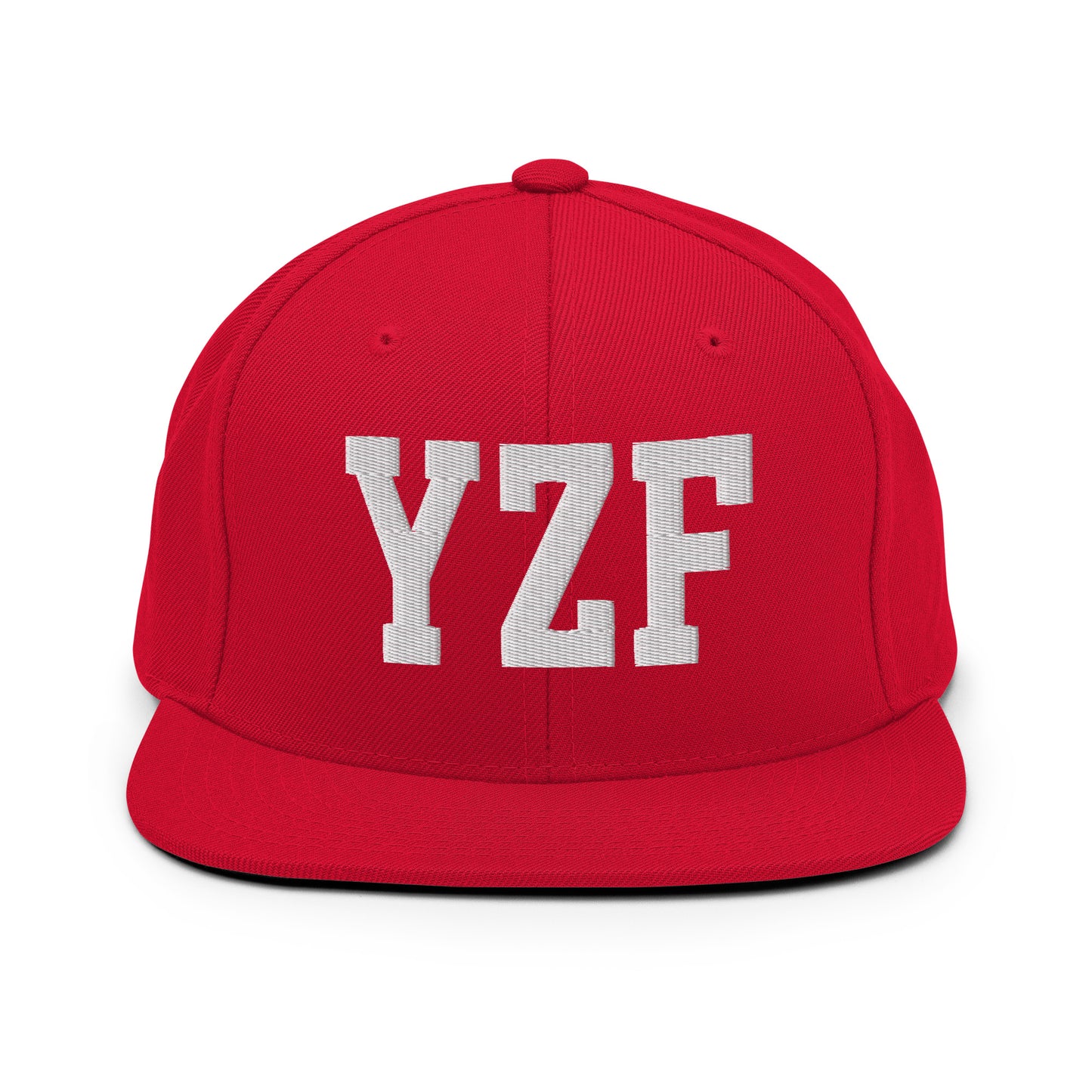 College-Style Classic Snapback Hat • White • YZF Yellowknife Souvenir • YHM Designs - Image 26