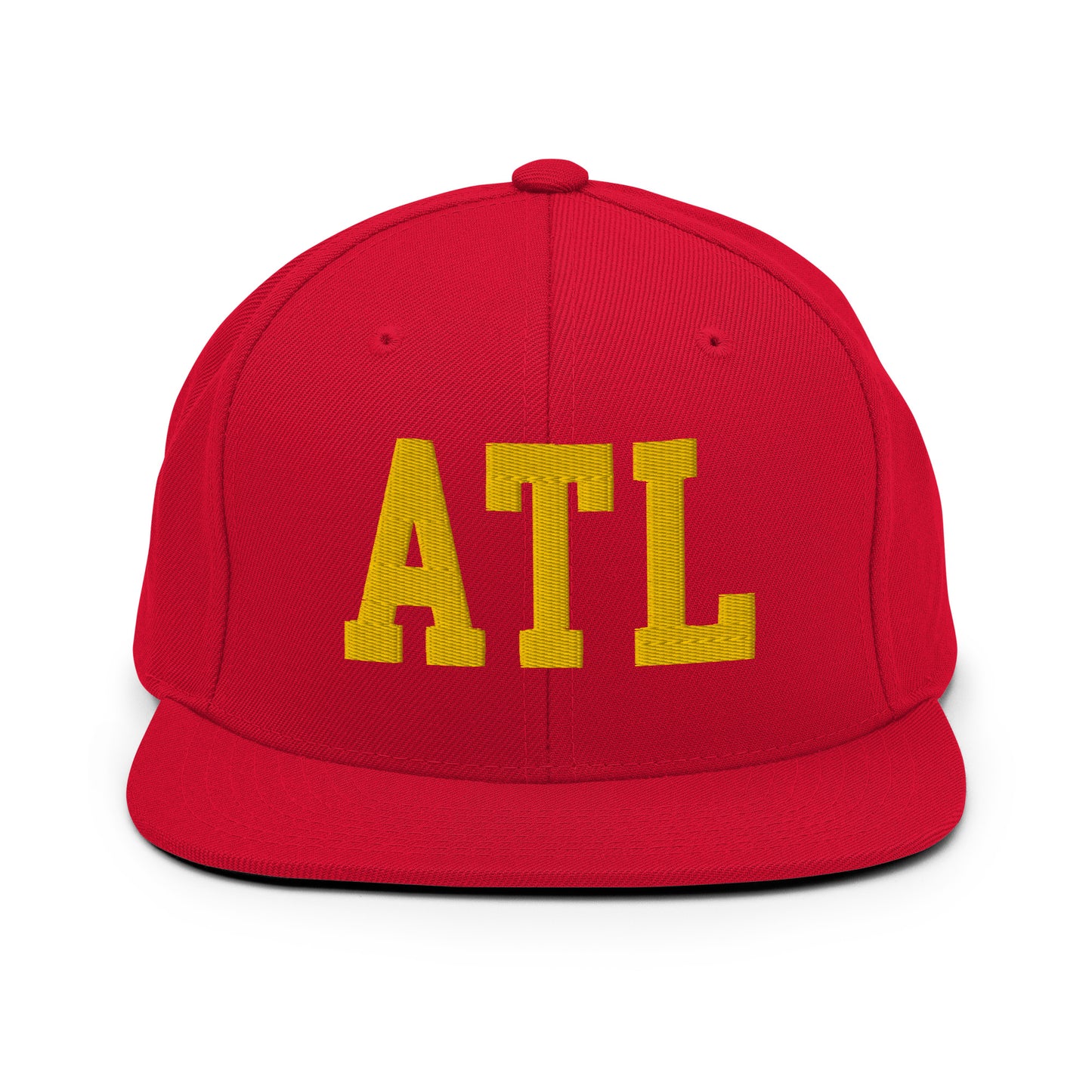 College-Style Classic Snapback Hat • Gold • ATL Atlanta Souvenir • YHM Designs - Image 18