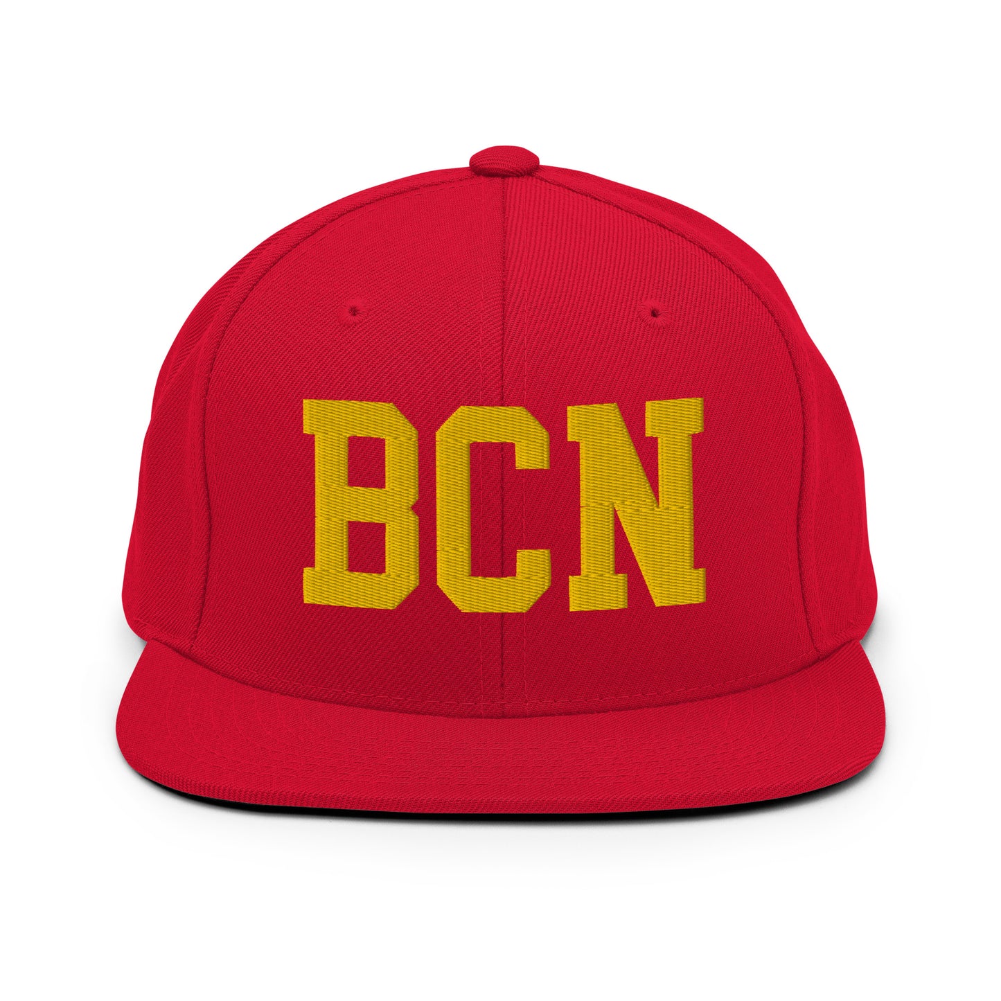 College-Style Classic Snapback Hat • Gold • BCN Barcelona Souvenir • YHM Designs - Image 18