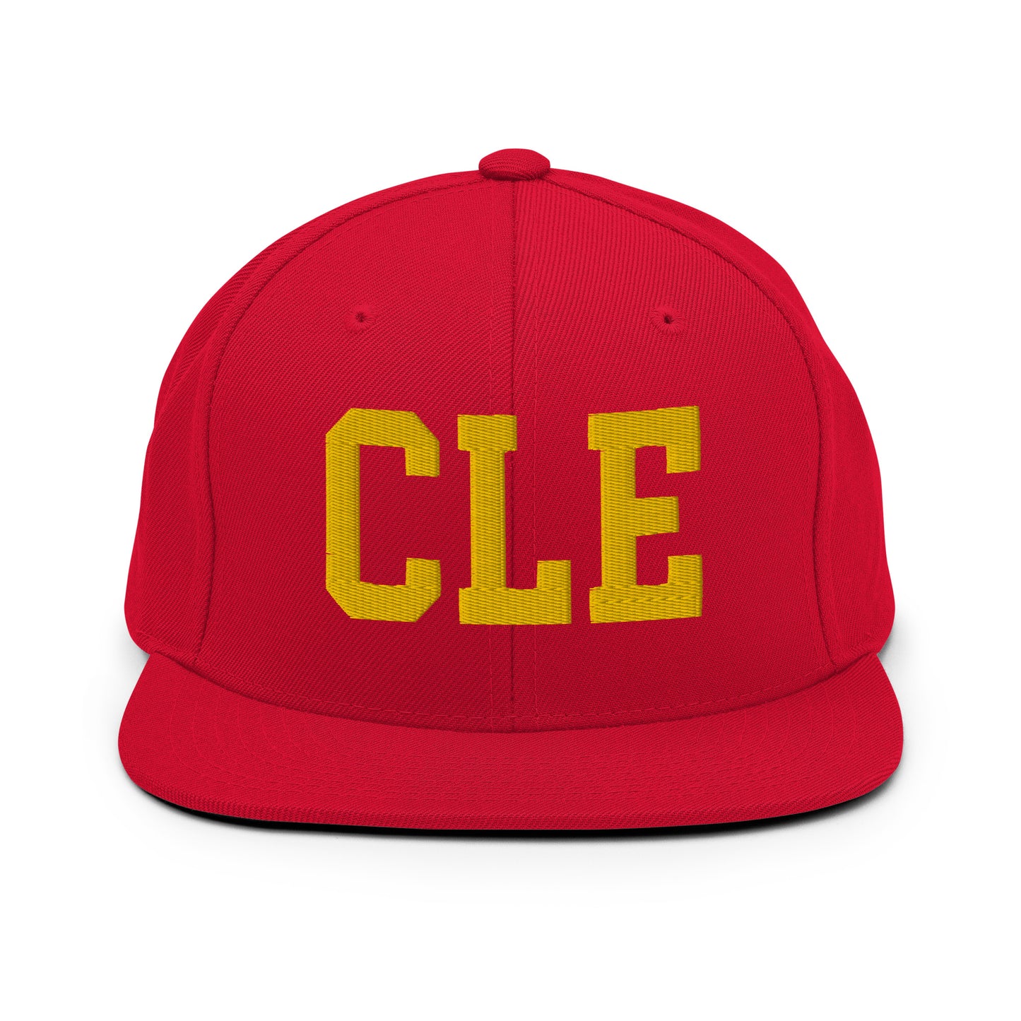 College-Style Classic Snapback Hat • Gold • CLE Cleveland • YHM Designs - Image 18