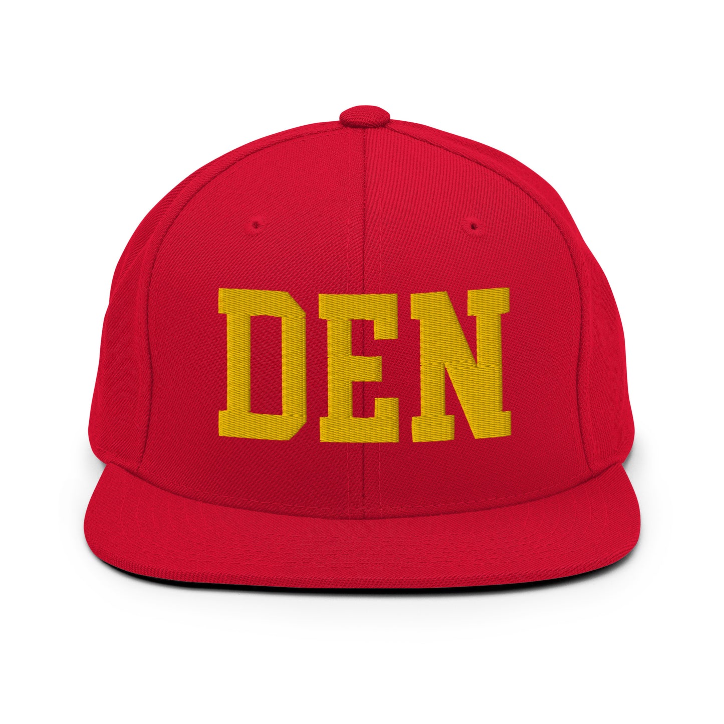College-Style Classic Snapback Hat • Gold • DEN Denver • YHM Designs - Image 18