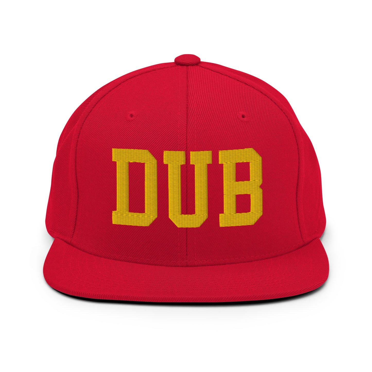 College-Style Classic Snapback Hat • Gold • DUB Dublin Souvenir • YHM Designs - Image 18