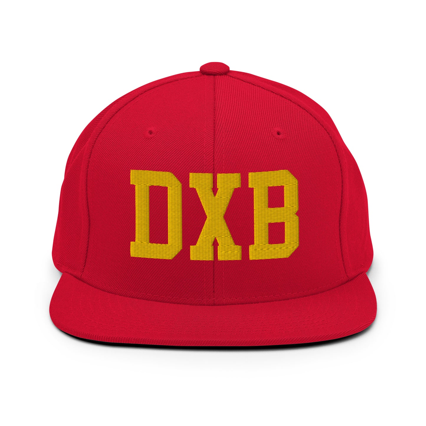 College-Style Classic Snapback Hat • Gold • DXB Dubai • YHM Designs - Image 18