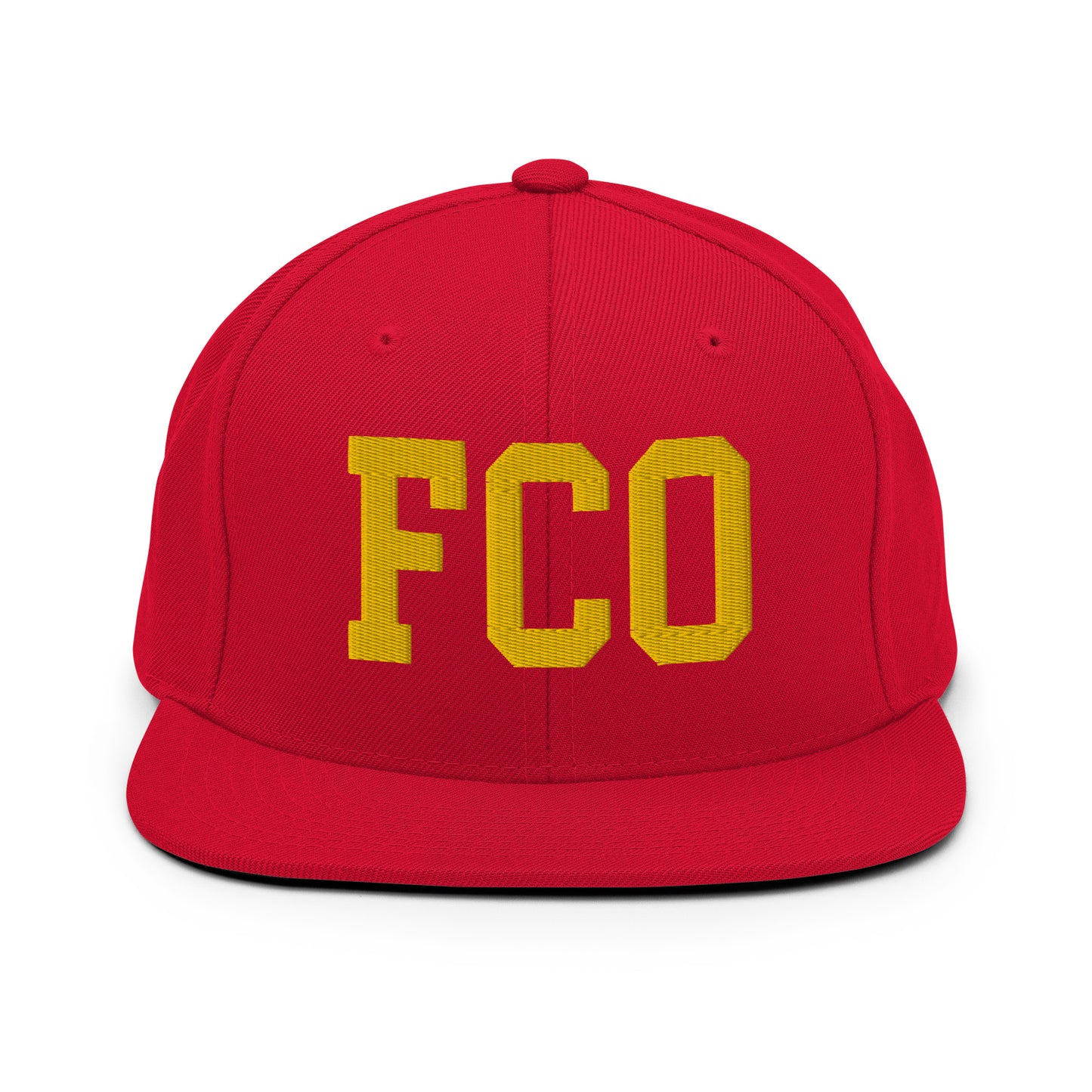 College-Style Classic Snapback Hat • Gold • FCO Rome • YHM Designs - Image 18