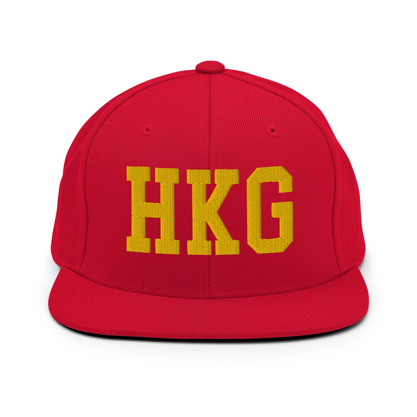 College-Style Classic Snapback Hat • Gold • HKG Hong Kong • YHM Designs - Image 18
