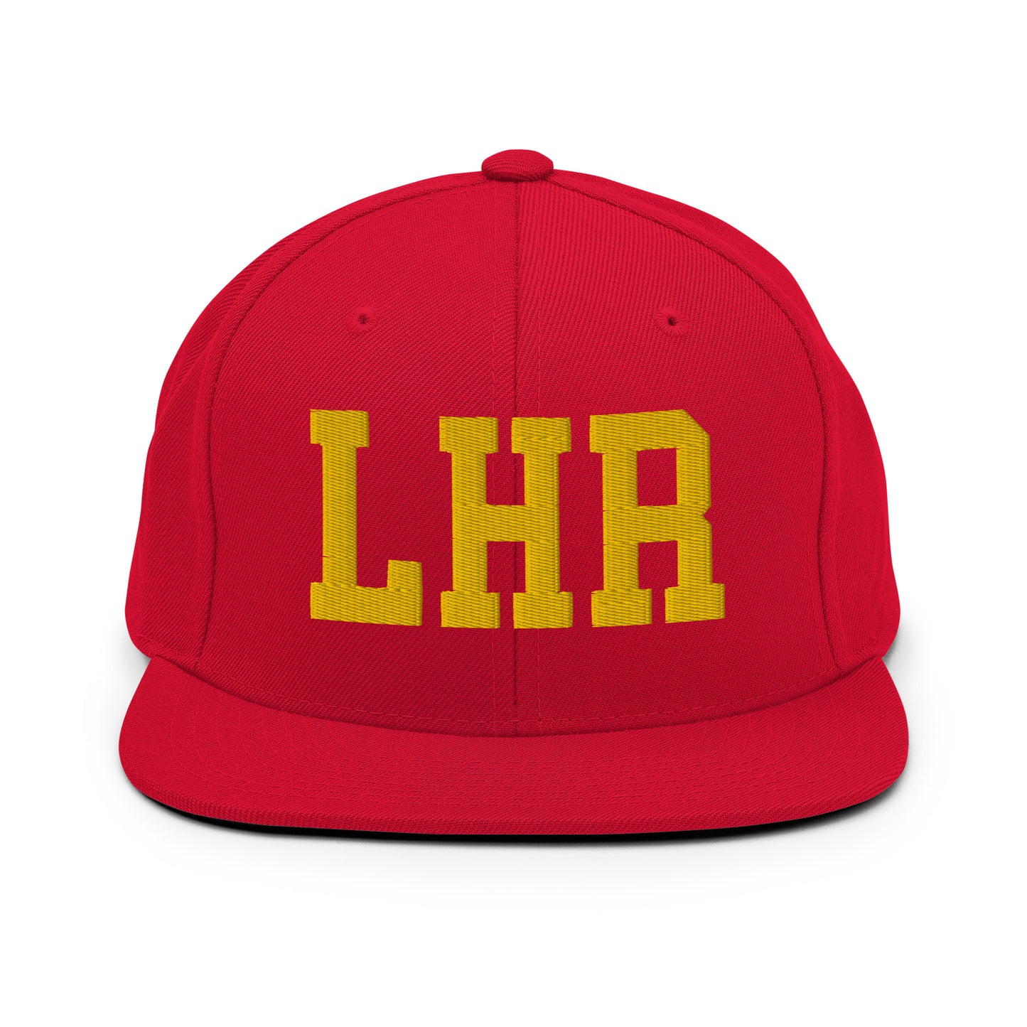 College-Style Classic Snapback Hat • Gold • LHR London • YHM Designs - Image 18