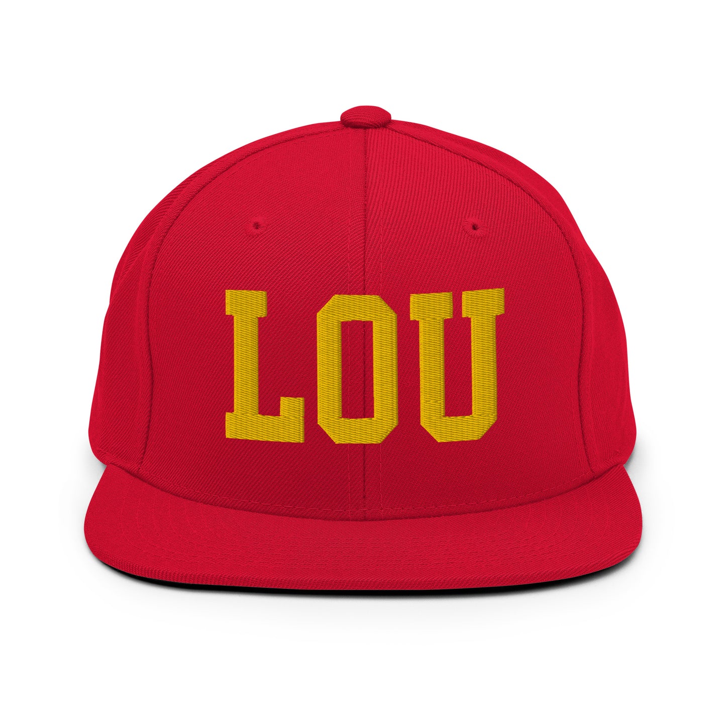 College-Style Classic Snapback Hat • Gold • LOU Louisville • YHM Designs - Image 18