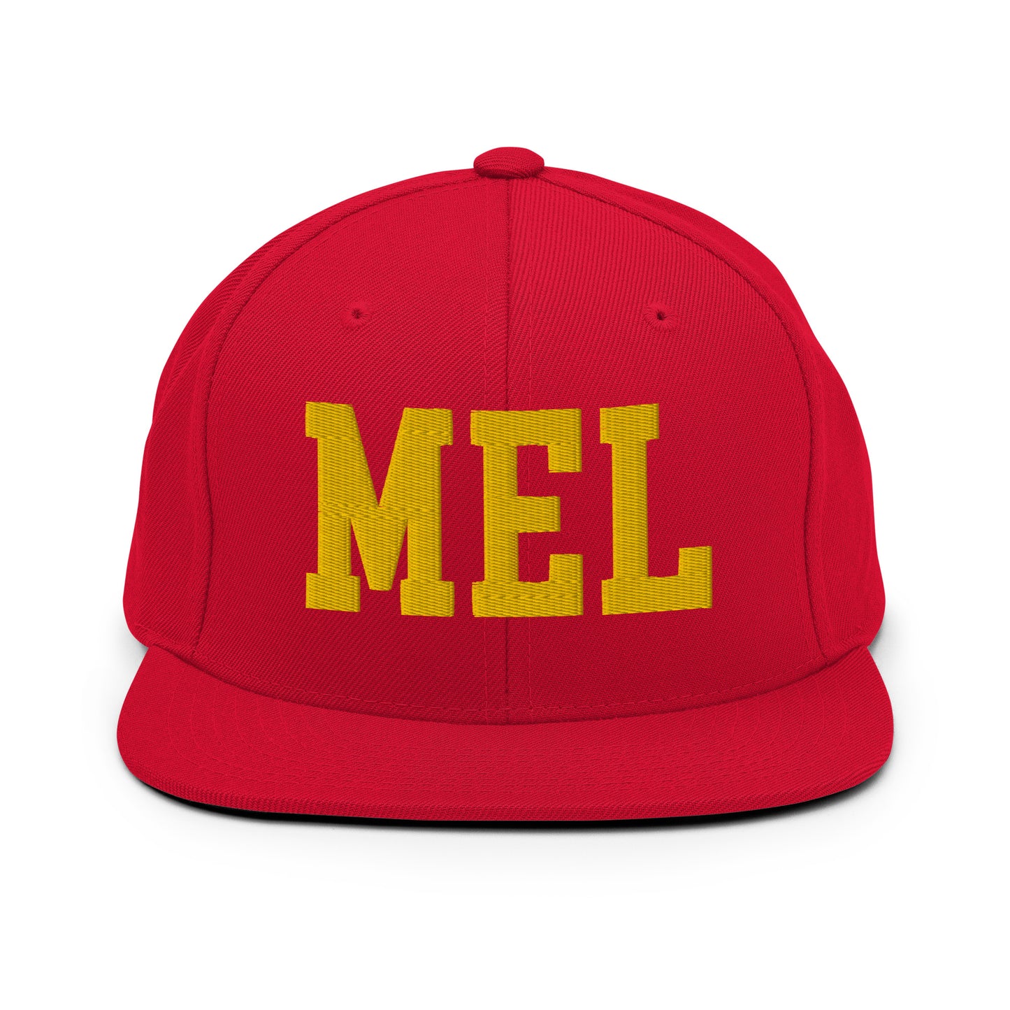 College-Style Classic Snapback Hat • Gold • MEL Melbourne • YHM Designs - Image 18