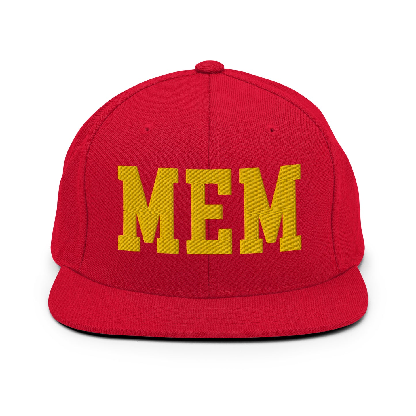 College-Style Classic Snapback Hat • Gold • MEM Memphis • YHM Designs - Image 18