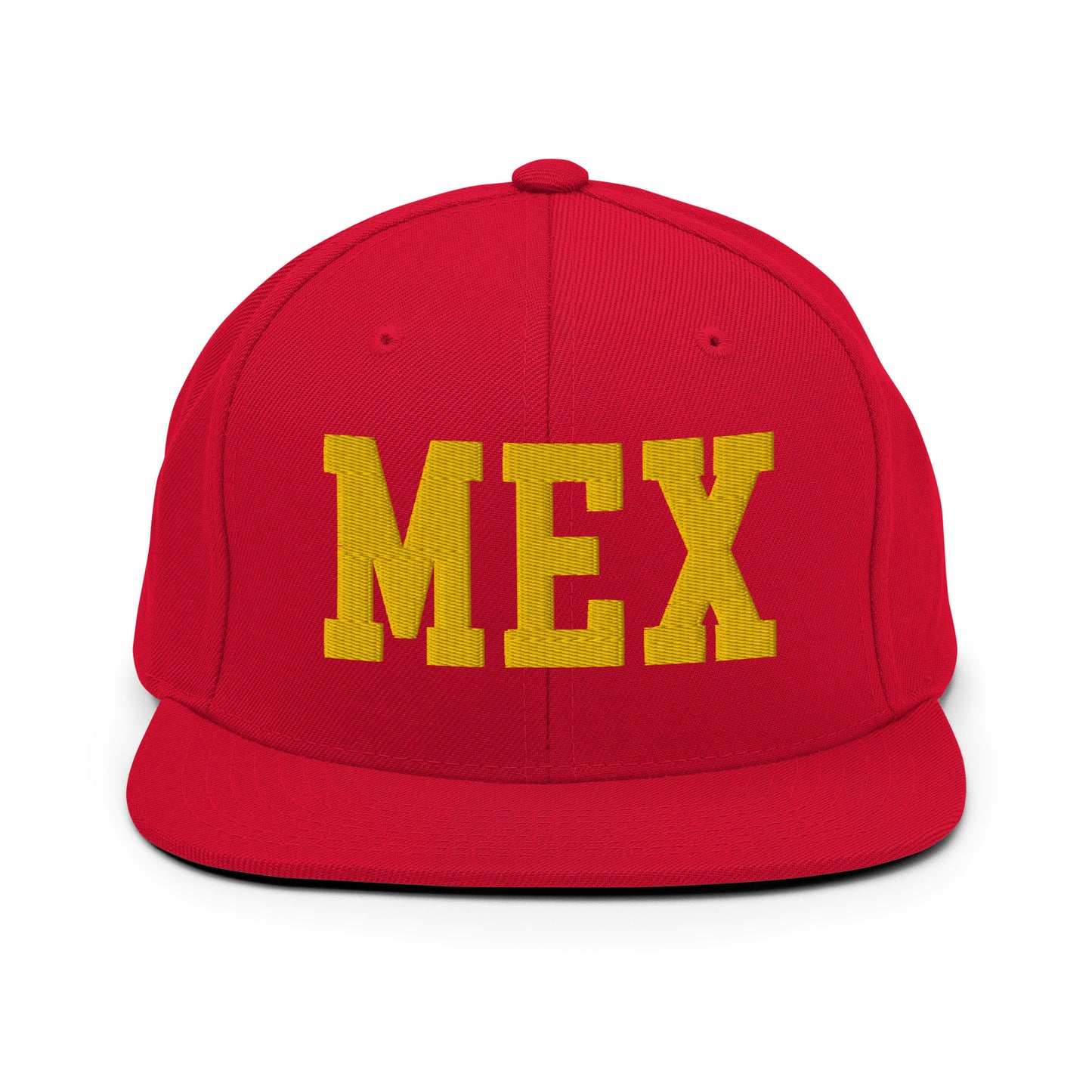 College-Style Classic Snapback Hat • Gold • MEX Mexico City • YHM Designs - Image 18
