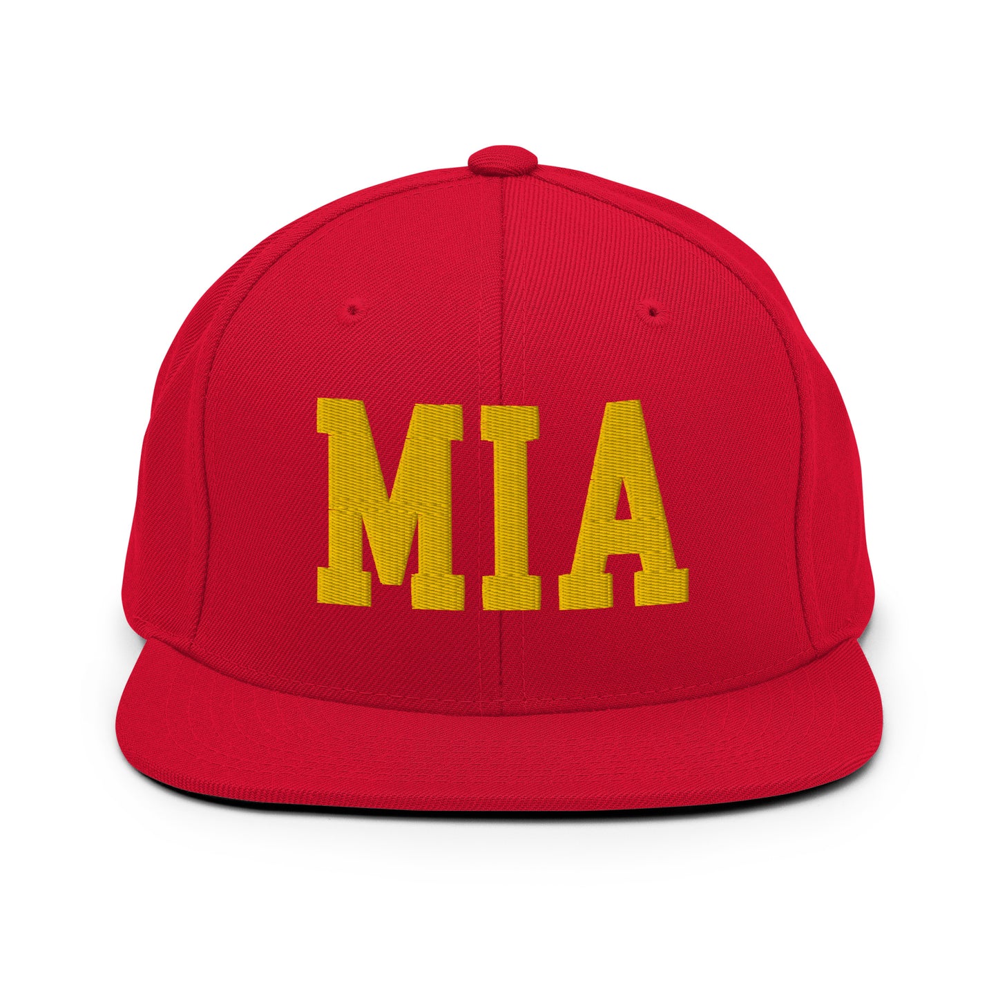 College-Style Classic Snapback Hat • Gold • MIA Miami • YHM Designs - Image 18