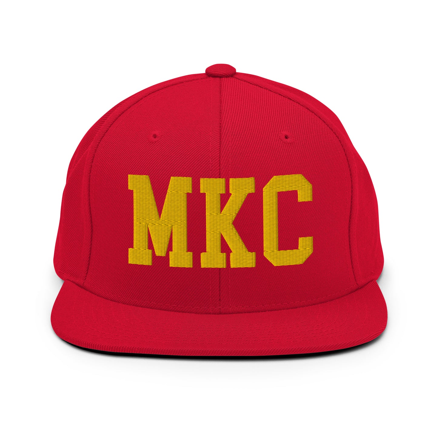 College-Style Classic Snapback Hat • Gold • MKC Kansas City • YHM Designs - Image 18