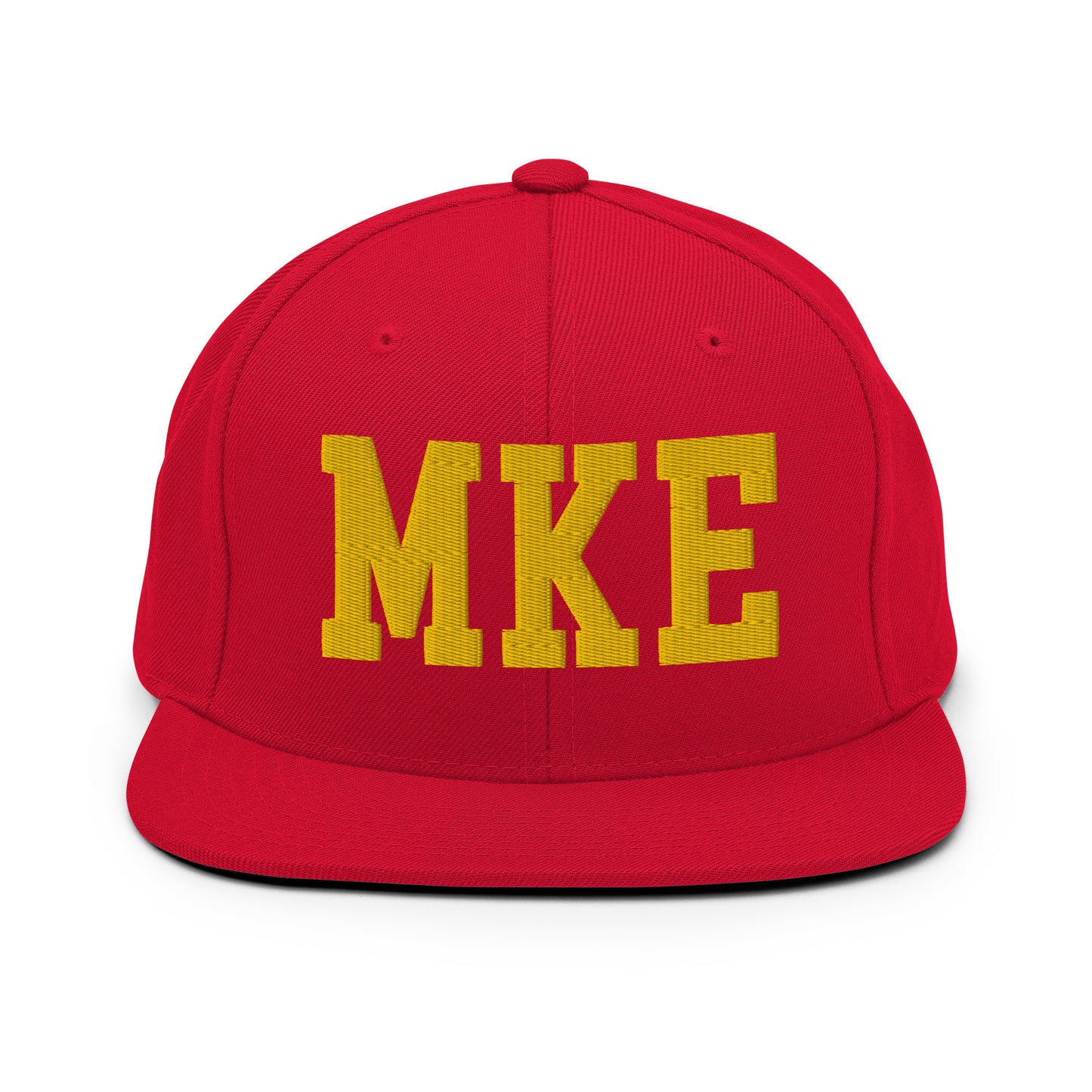 College-Style Classic Snapback Hat • Gold • MKE Milwaukee • YHM Designs - Image 18