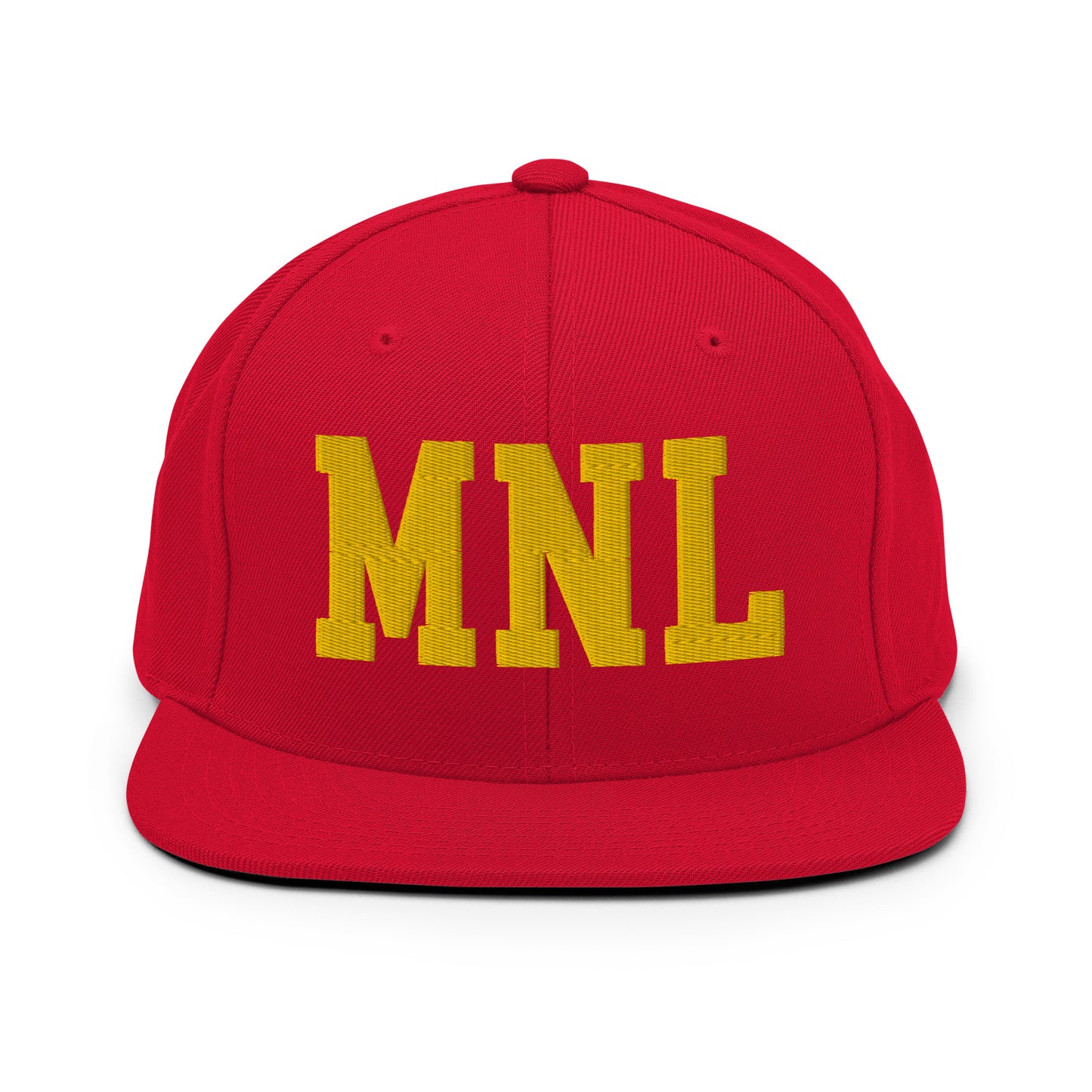 College-Style Classic Snapback Hat • Gold • MNL Manila • YHM Designs - Image 18