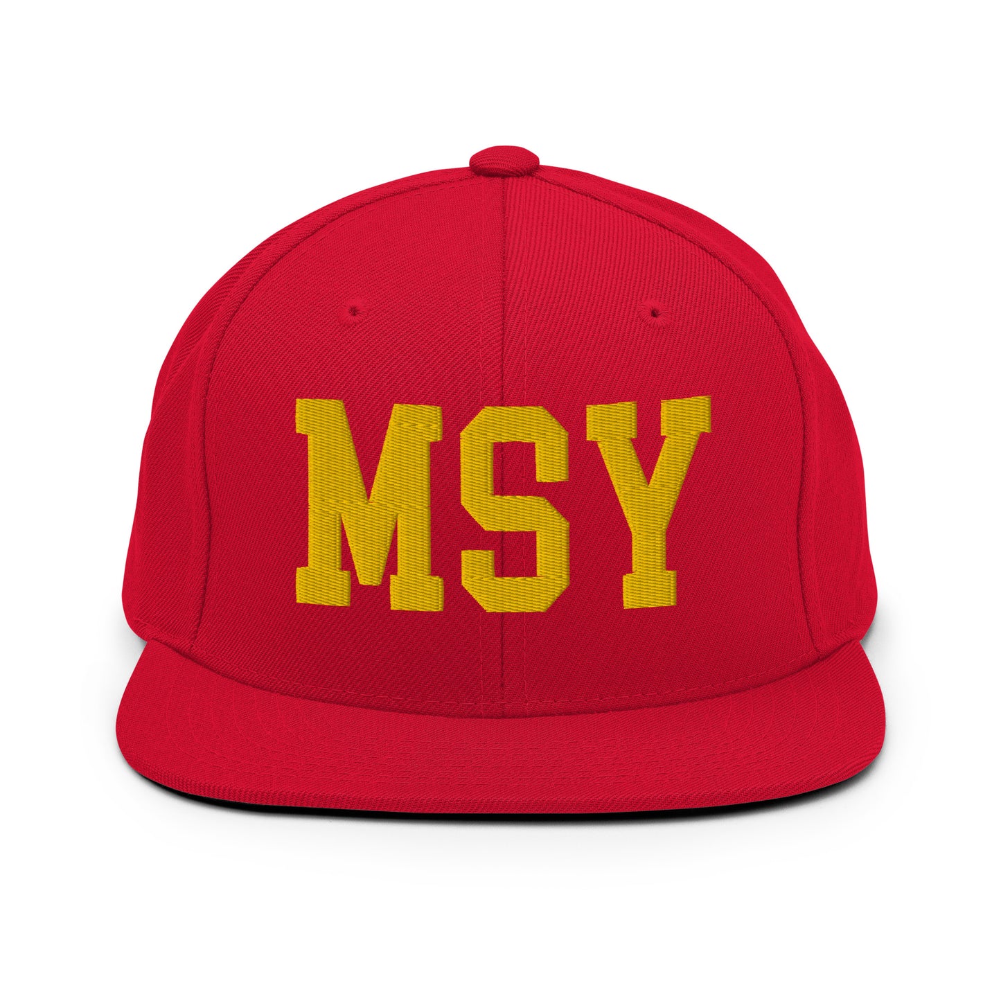 College-Style Classic Snapback Hat • Gold • MSY New Orleans • YHM Designs - Image 18