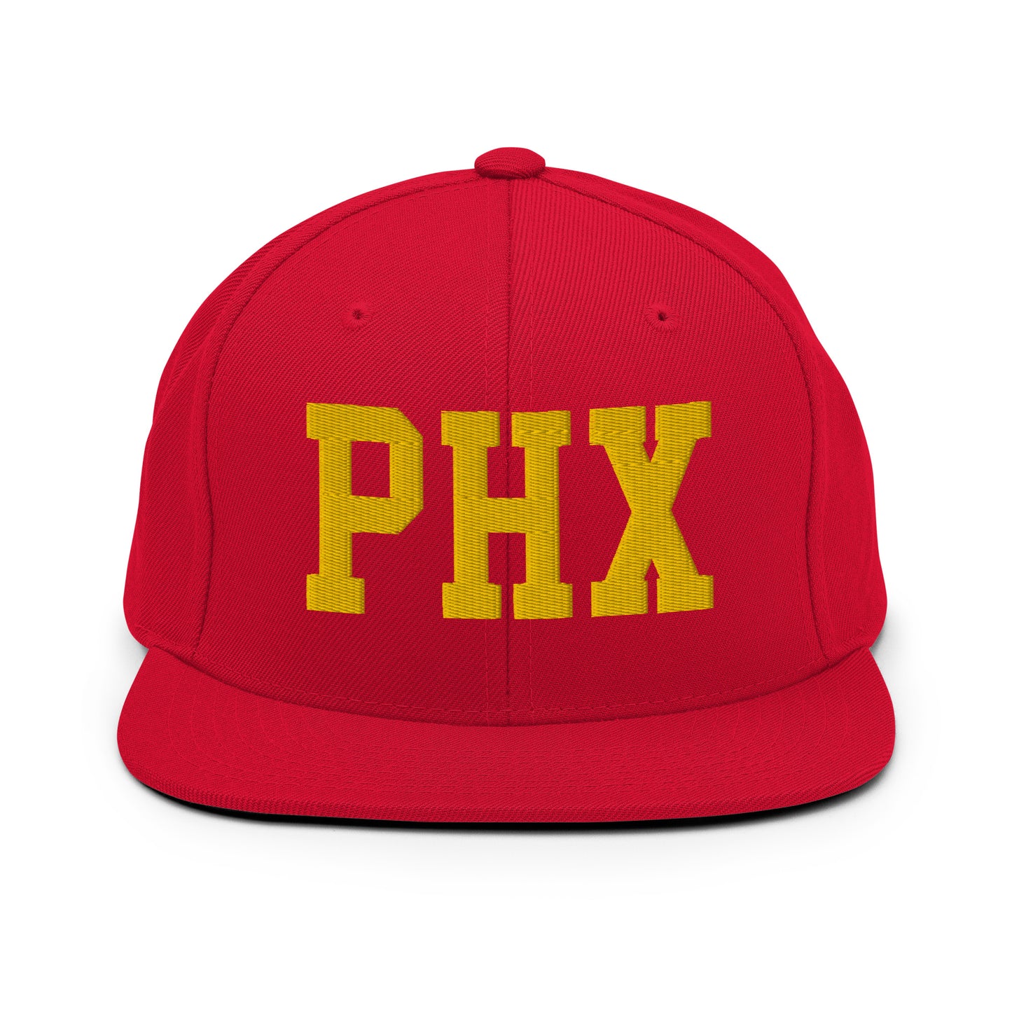 College-Style Classic Snapback Hat • Gold • PHX Phoenix • YHM Designs - Image 18