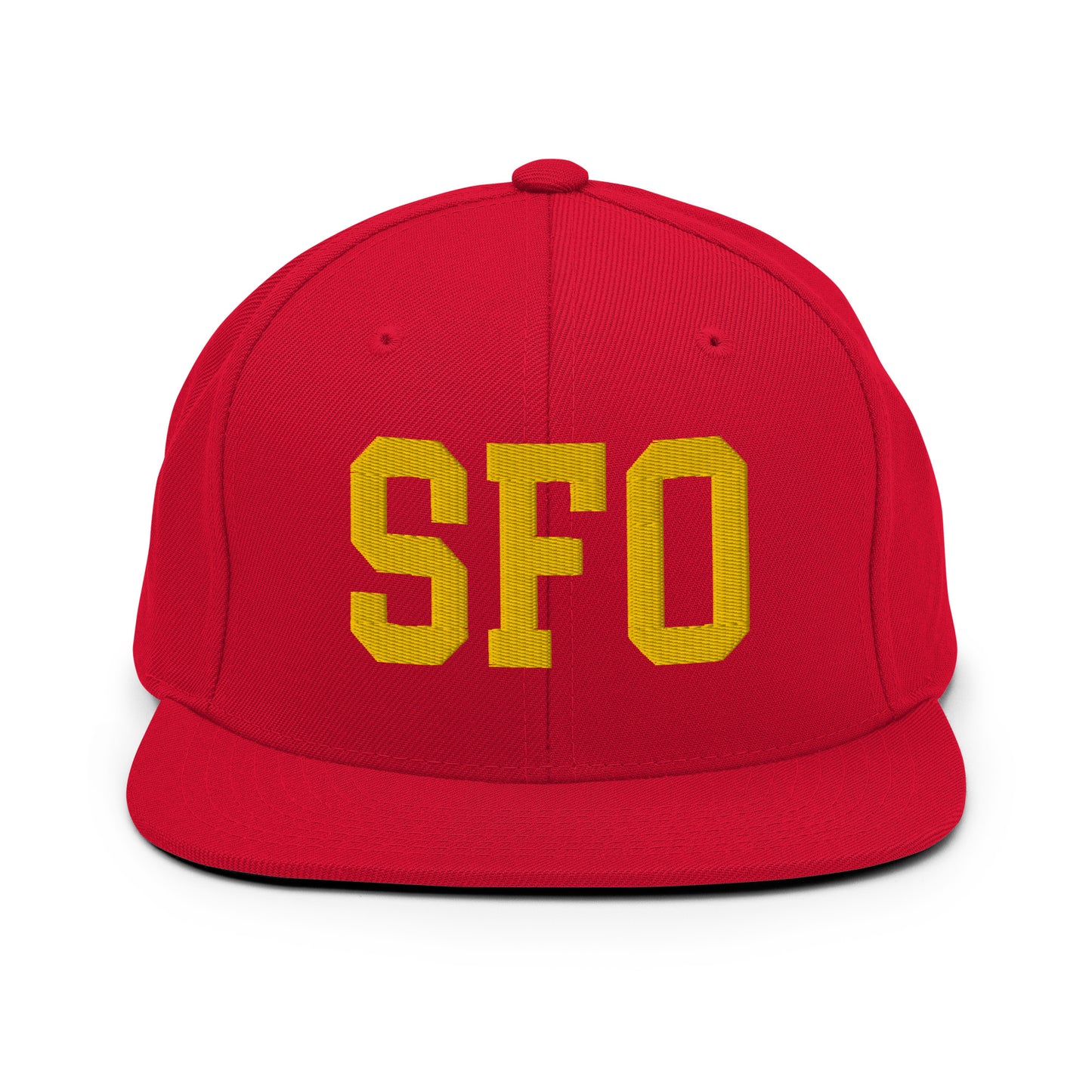College-Style Classic Snapback Hat • Gold • SFO San Francisco • YHM Designs - Image 18