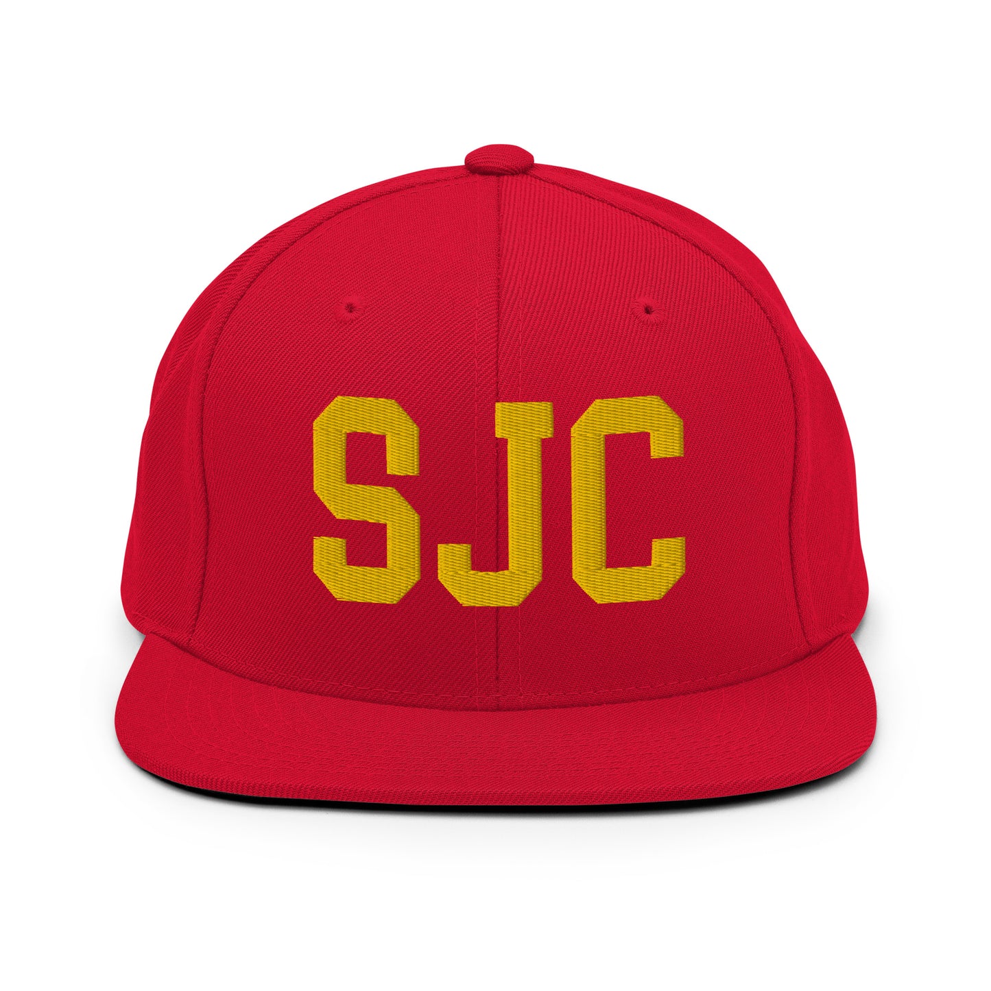 College-Style Classic Snapback Hat • Gold • SJC San Jose • YHM Designs - Image 18