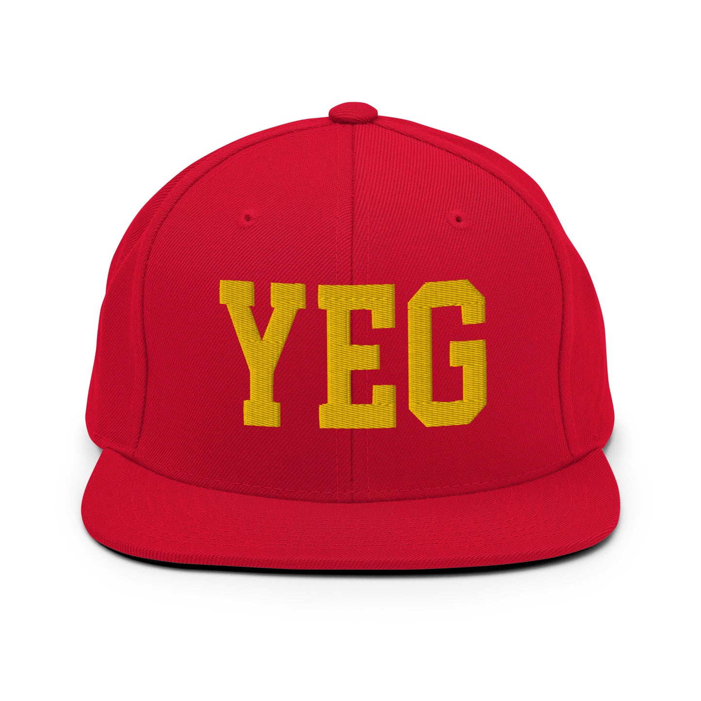 College-Style Classic Snapback Hat • Gold • YEG Edmonton Souvenir • YHM Designs - Image 18