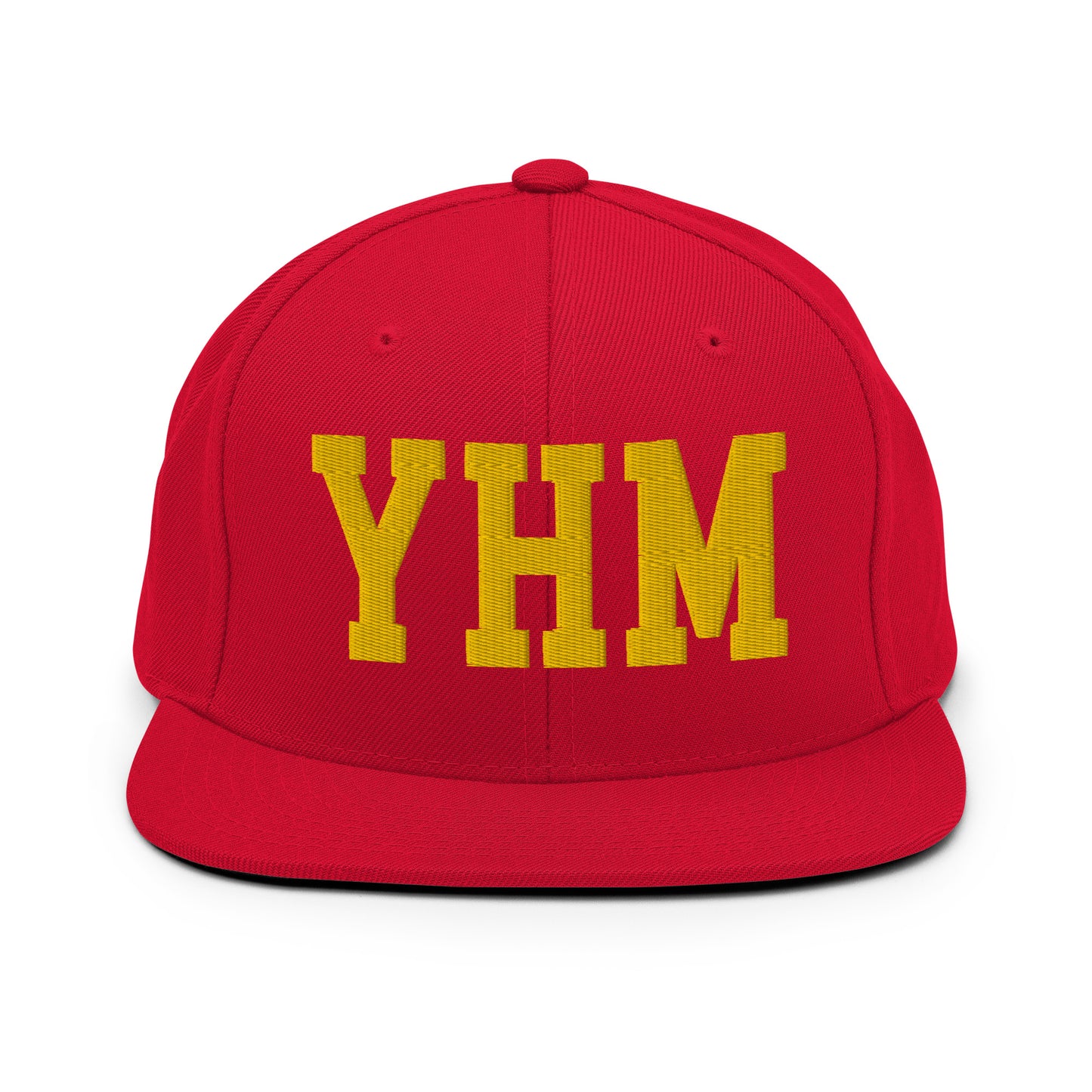 College-Style Classic Snapback Hat • Gold • YHM Hamilton • YHM Designs - Image 18