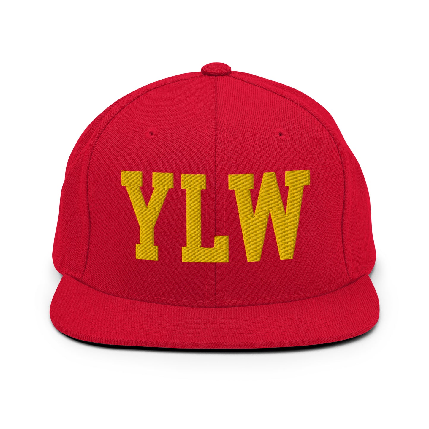 College-Style Classic Snapback Hat • Gold • YLW Kelowna • YHM Designs - Image 18