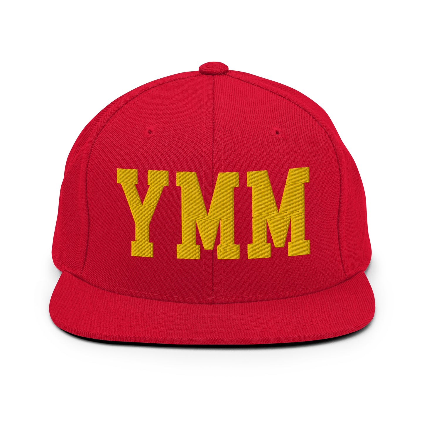College-Style Classic Snapback Hat • Gold • YMM Fort McMurray Souvenir • YHM Designs - Image 18