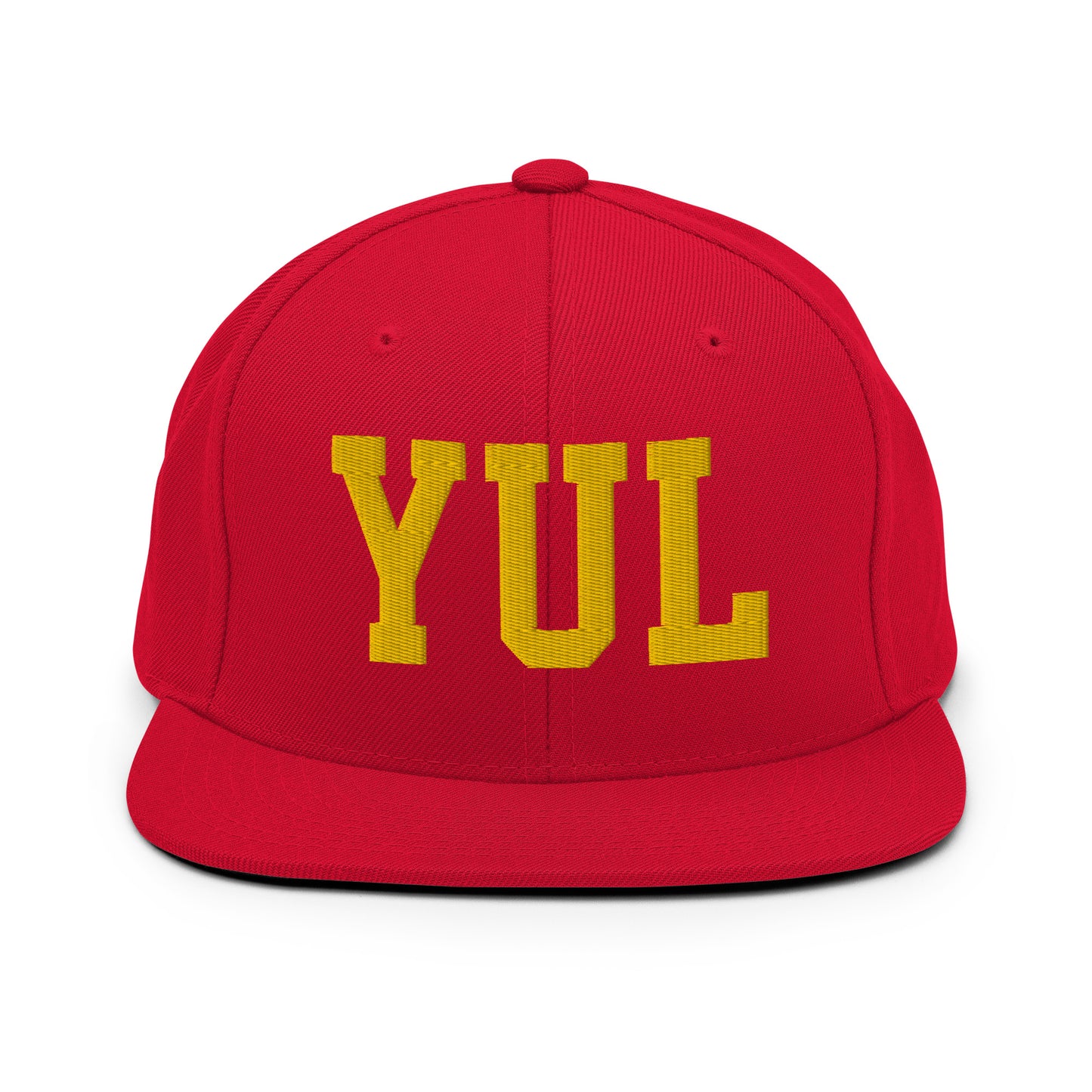 College-Style Classic Snapback Hat • Gold • YUL Montreal • YHM Designs - Image 18