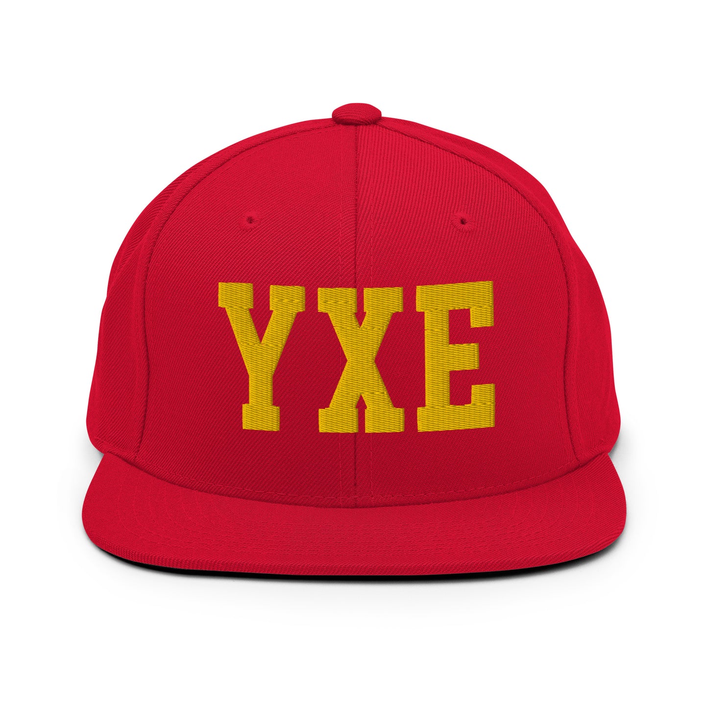 College-Style Classic Snapback Hat • Gold • YXE Saskatoon • YHM Designs - Image 18