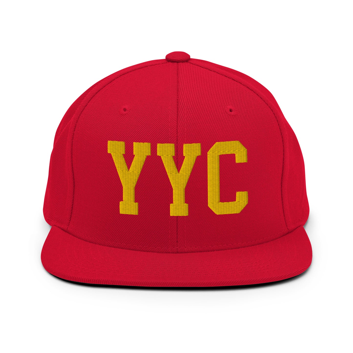 College-Style Classic Snapback Hat • Gold • YYC Calgary • YHM Designs - Image 18