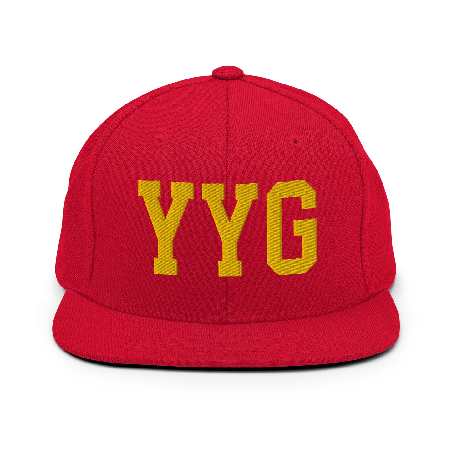 College-Style Classic Snapback Hat • Gold • YYG Charlottetown • YHM Designs - Image 18