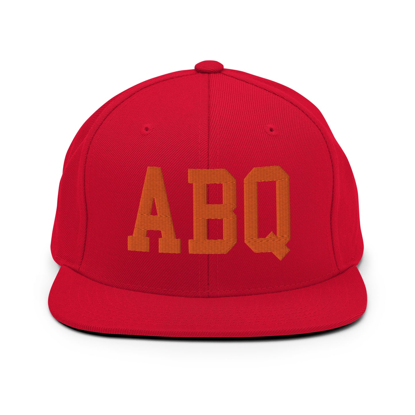 College-Style Classic Snapback Hat • Orange • ABQ Albuquerque • YHM Designs - Image 27