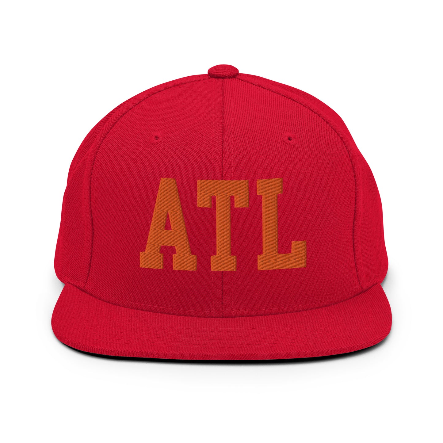 College-Style Classic Snapback Hat • Orange • ATL Atlanta • YHM Designs - Image 27