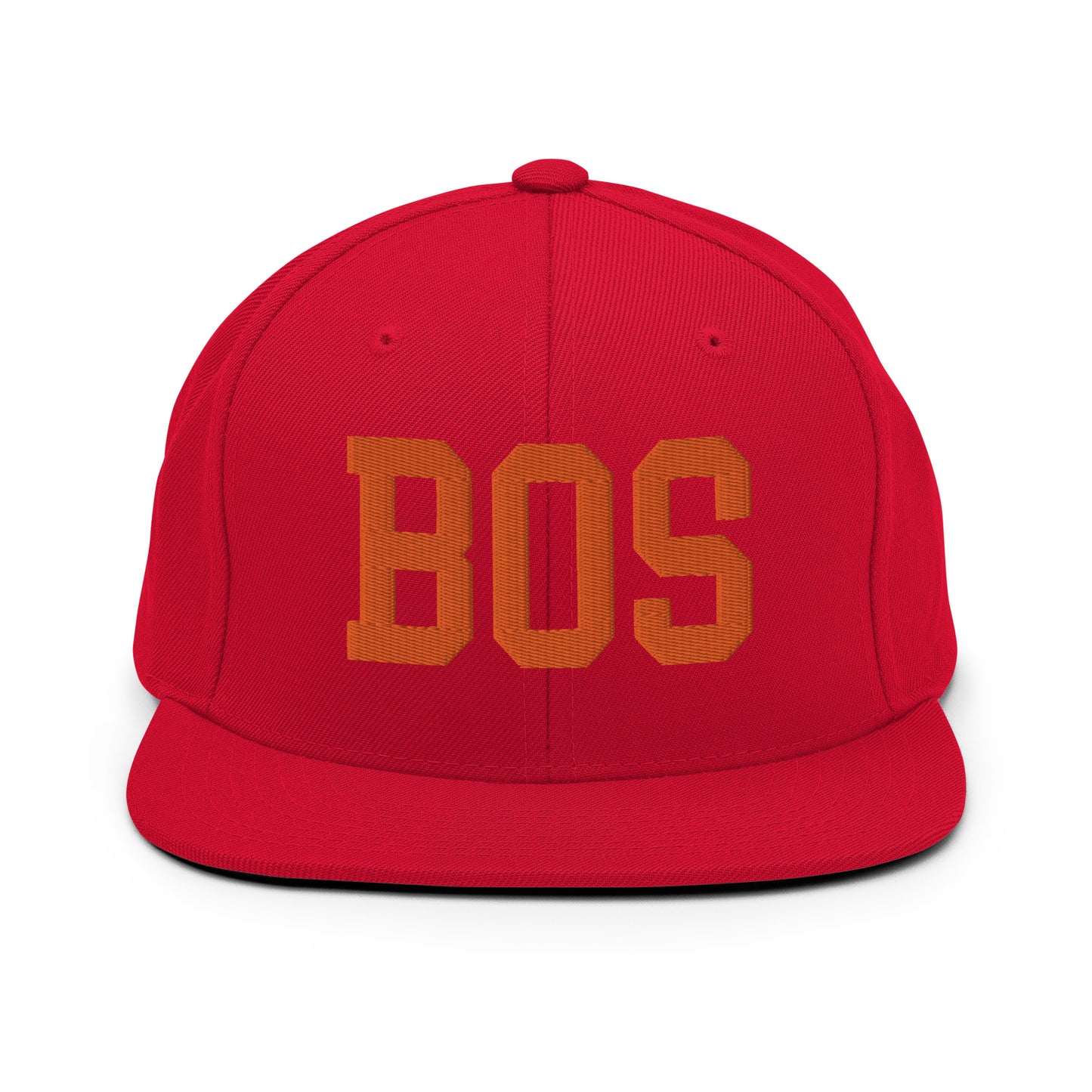 College-Style Classic Snapback Hat • Orange • BOS Boston • YHM Designs - Image 27