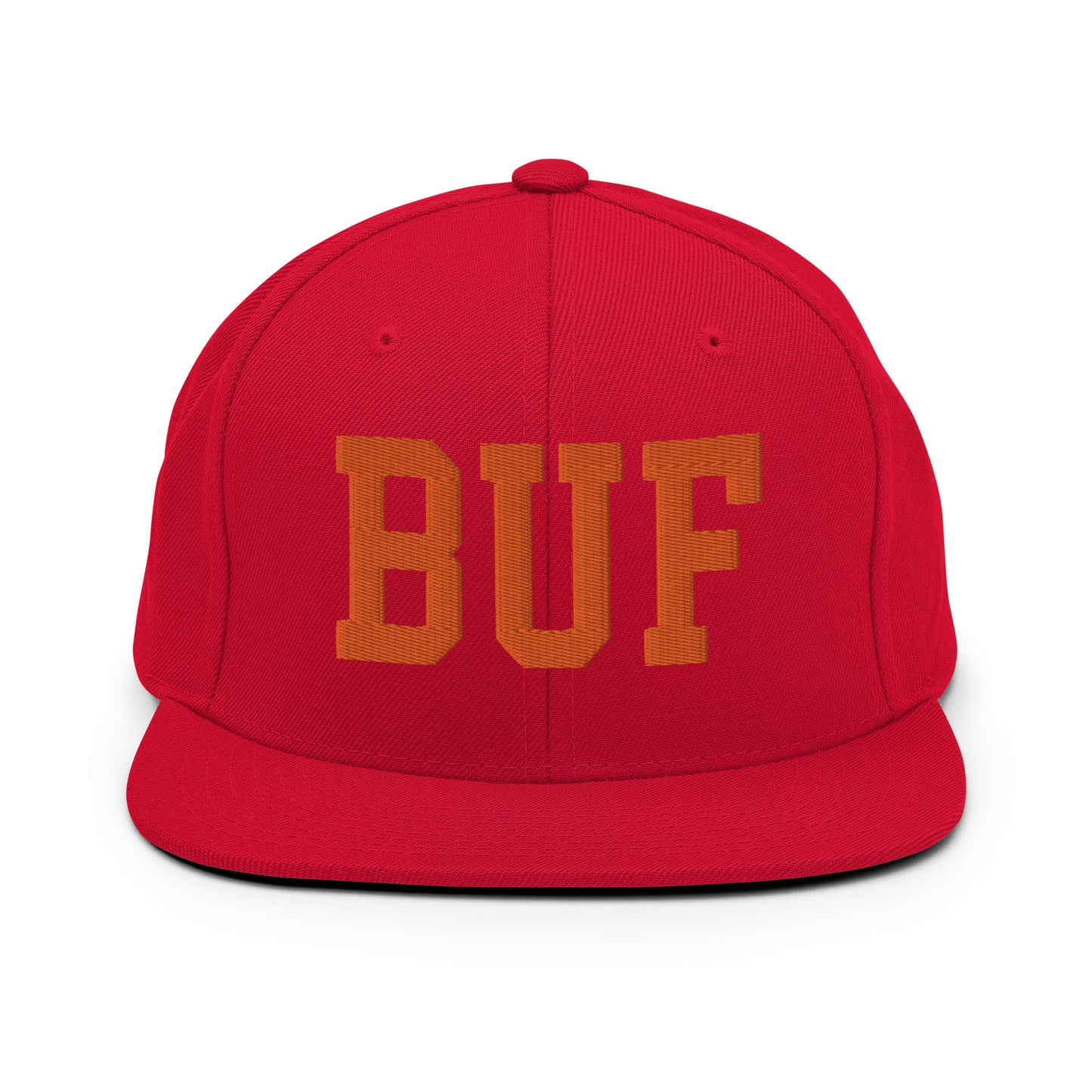 College-Style Classic Snapback Hat • Orange • BUF Buffalo • YHM Designs - Image 27