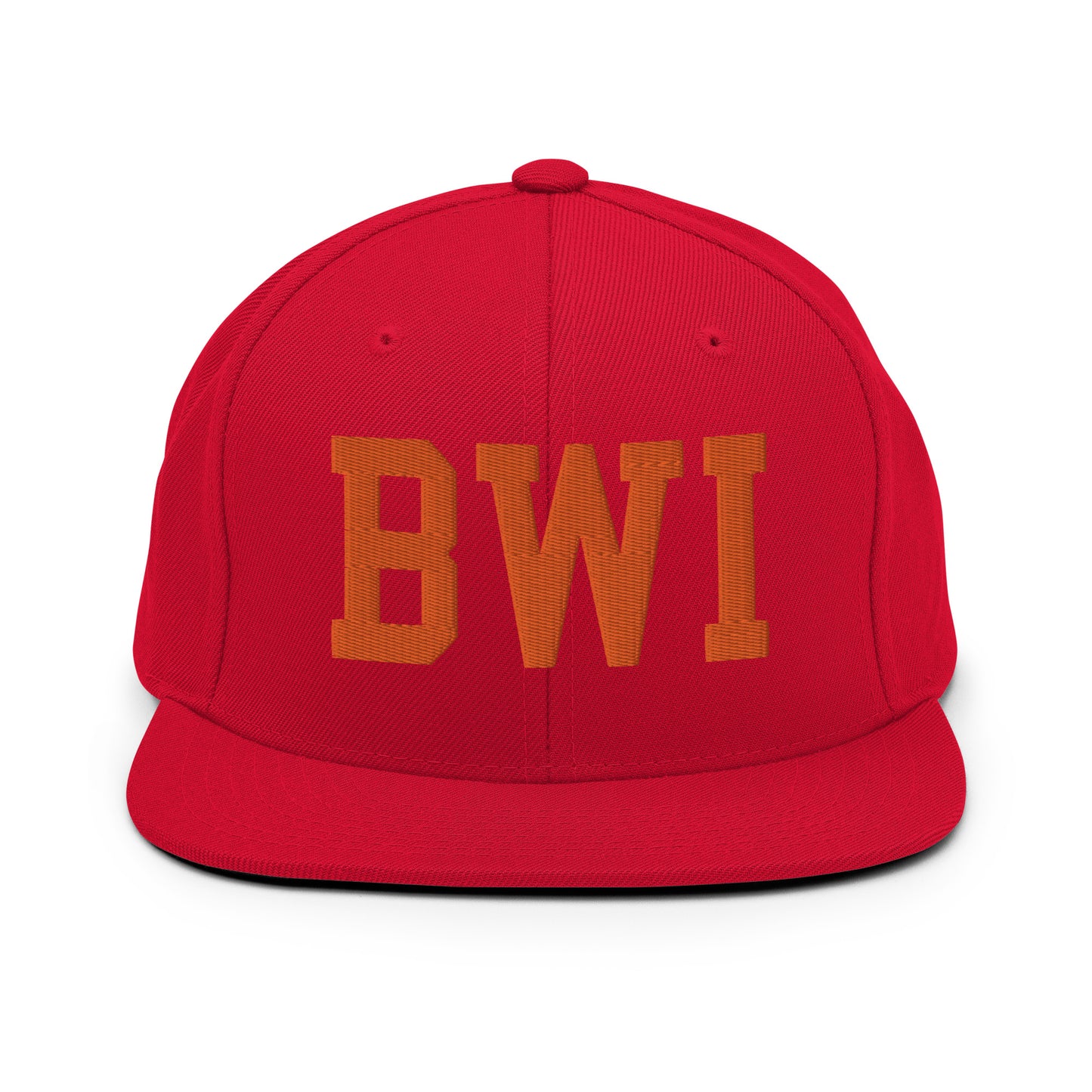 College-Style Classic Snapback Hat • Orange • BWI Baltimore • YHM Designs - Image 27
